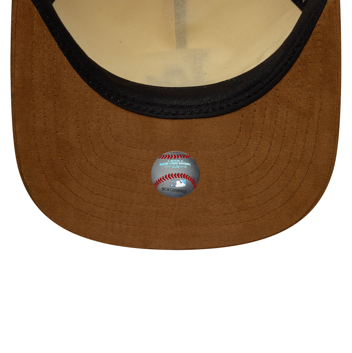 New Era LA Dodgers 9FIFTY Suede Visor Cap Beige