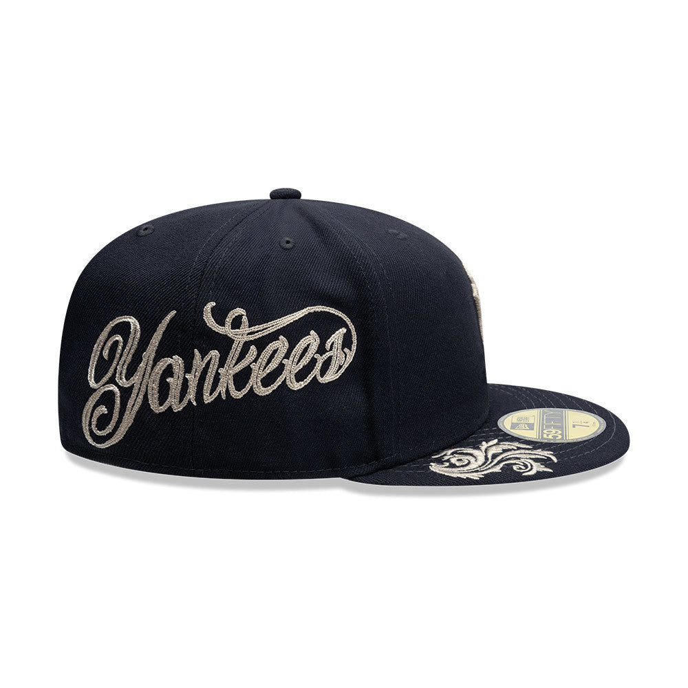 New Era NY Yankees 59FIFTY Wordmark Cap Navy