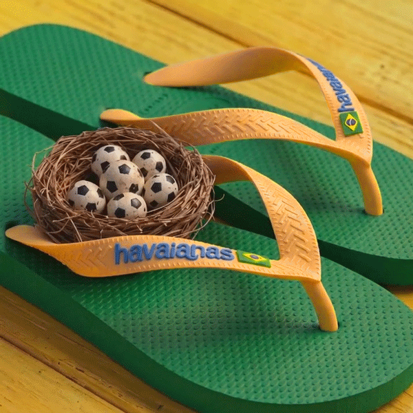 Havaianas Flip Flop Brasil Logo Green