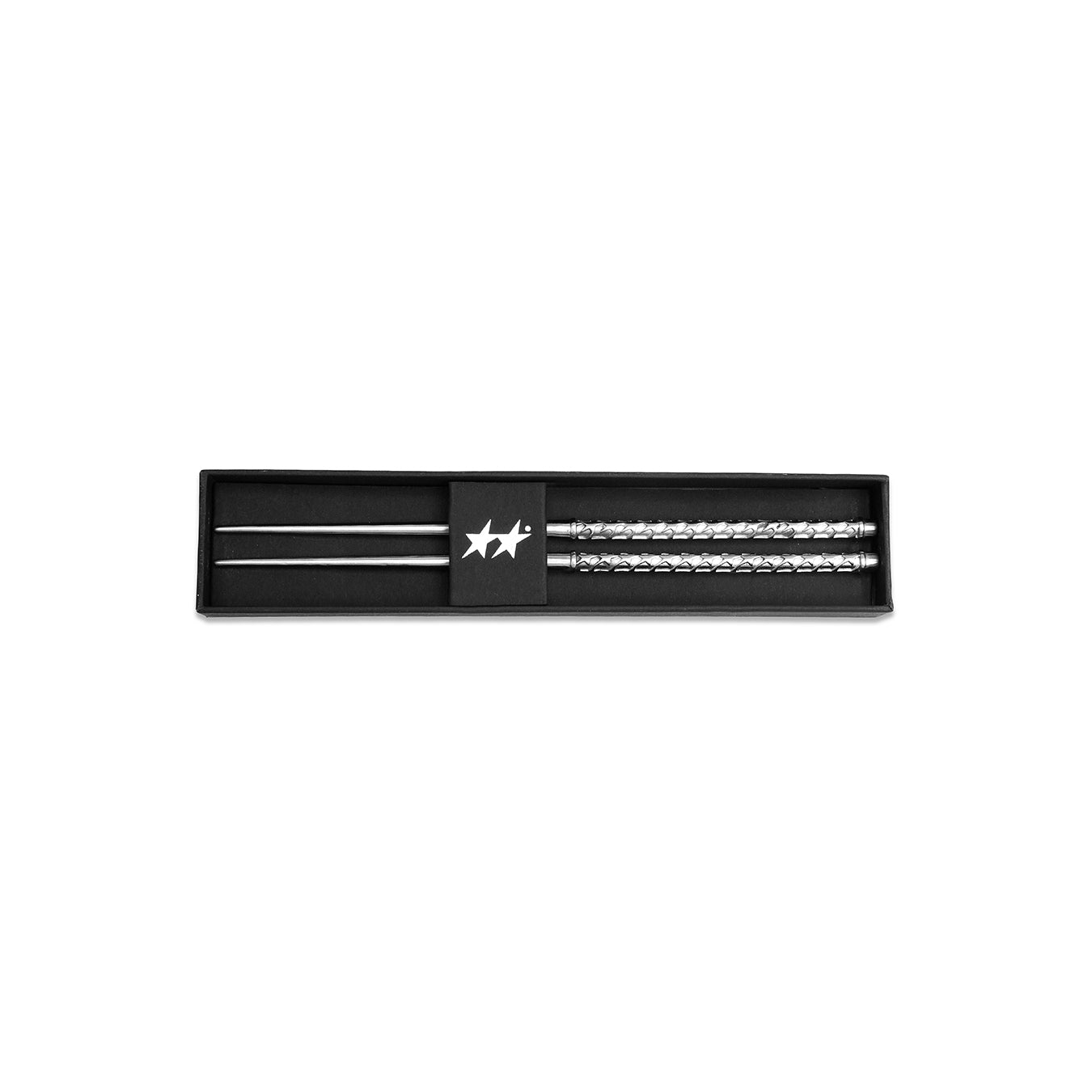 Twojeys TJ Monogram Chopsticks Silver