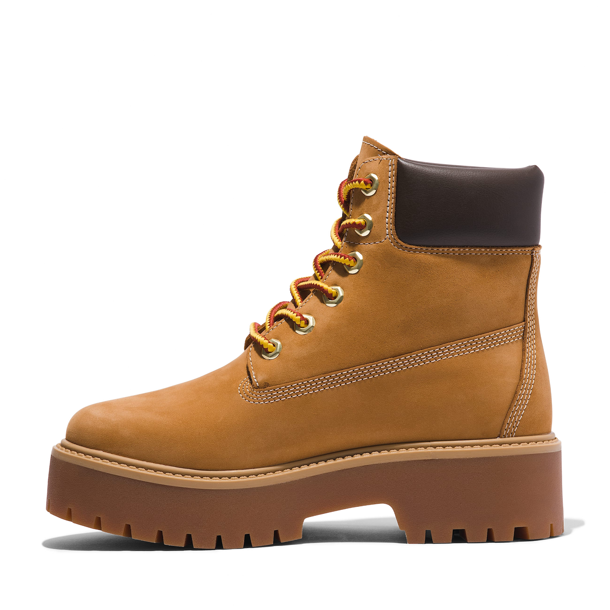 Timberland Stone Street 6 Inch Lace Up Waterproof Platform Boot Wheat Wmns