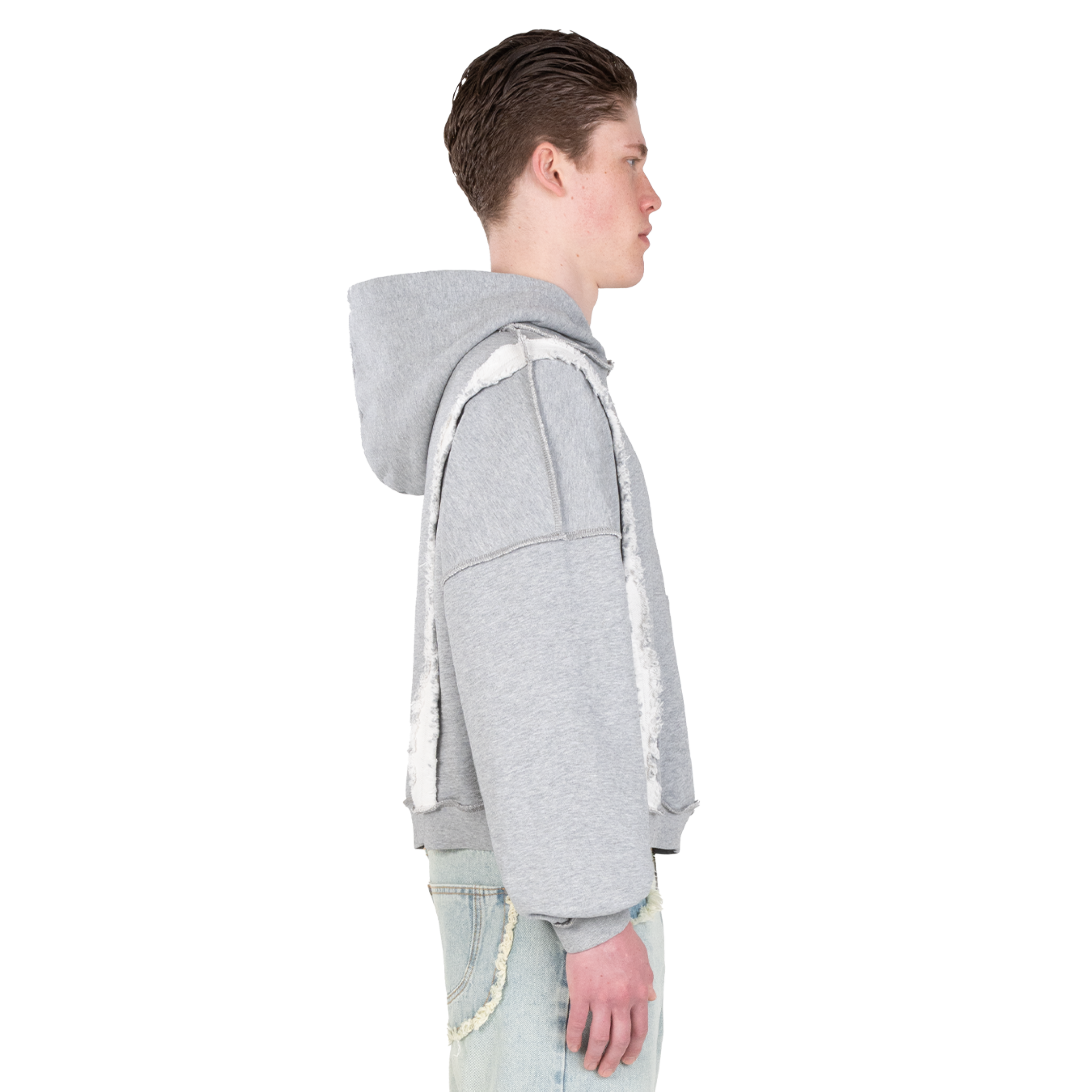 Atelier De Roupa Logo Hoodie Washed Grey