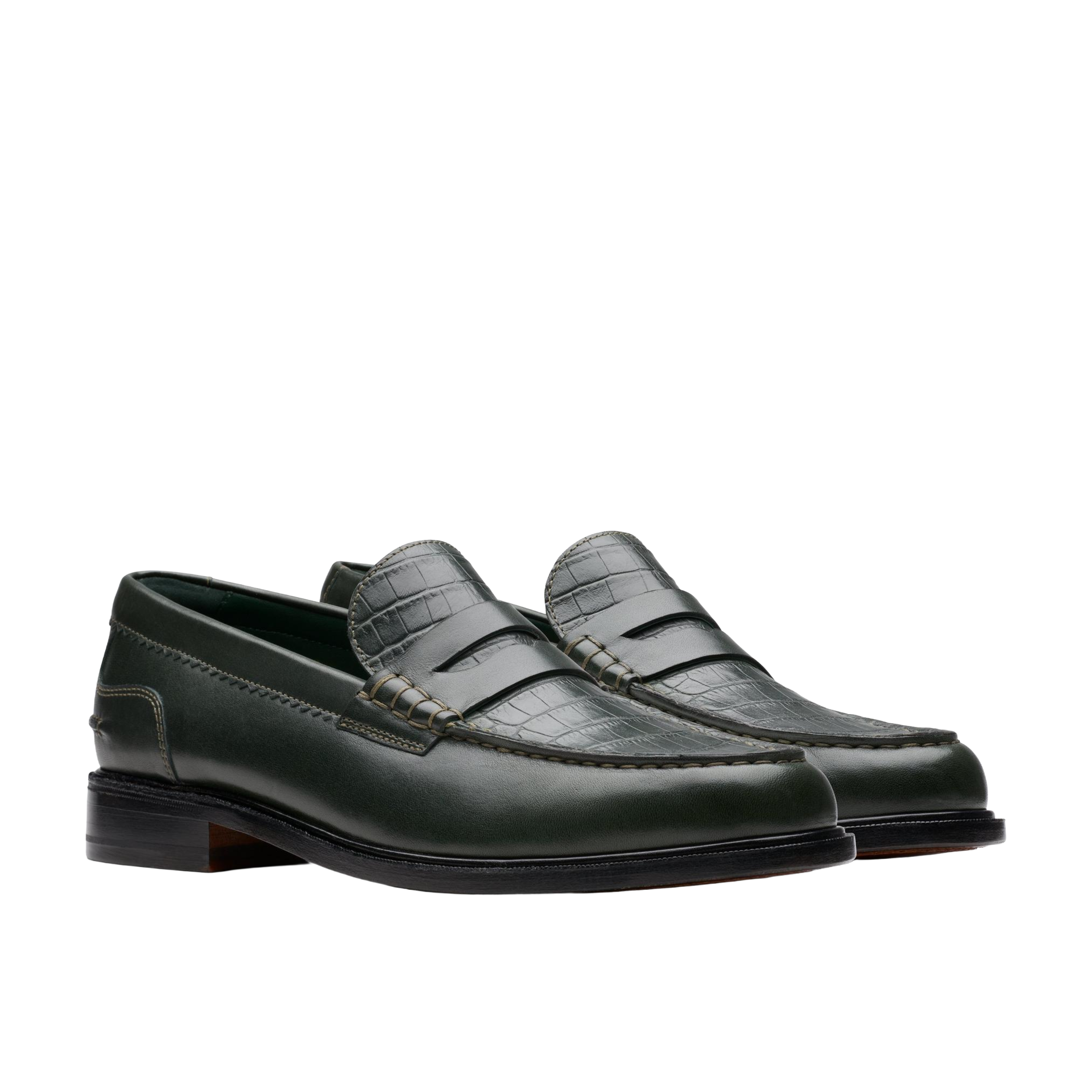 Clarks Originals Craft James Dark Green Combi