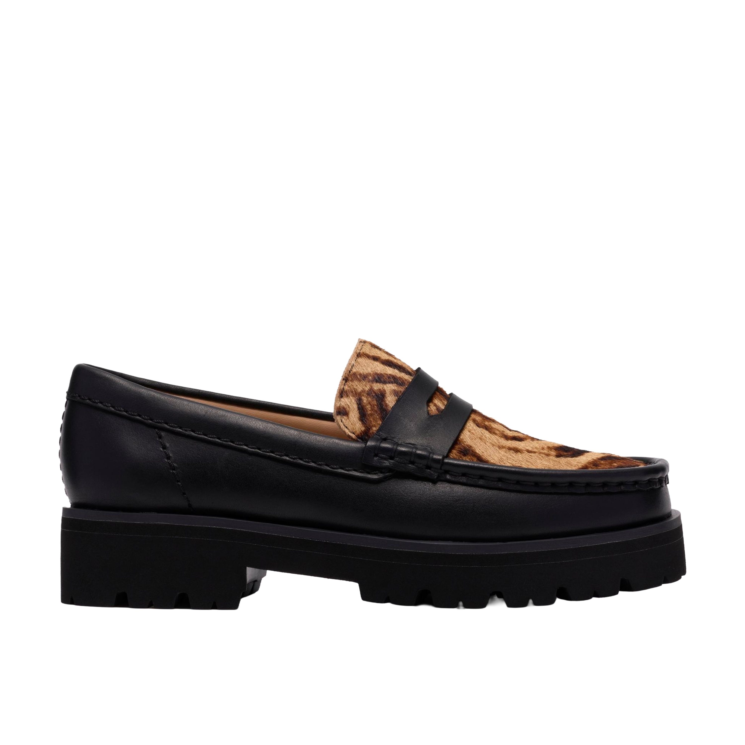 Clarks Originals Yukoner Penny Black Combi Leather Wmns