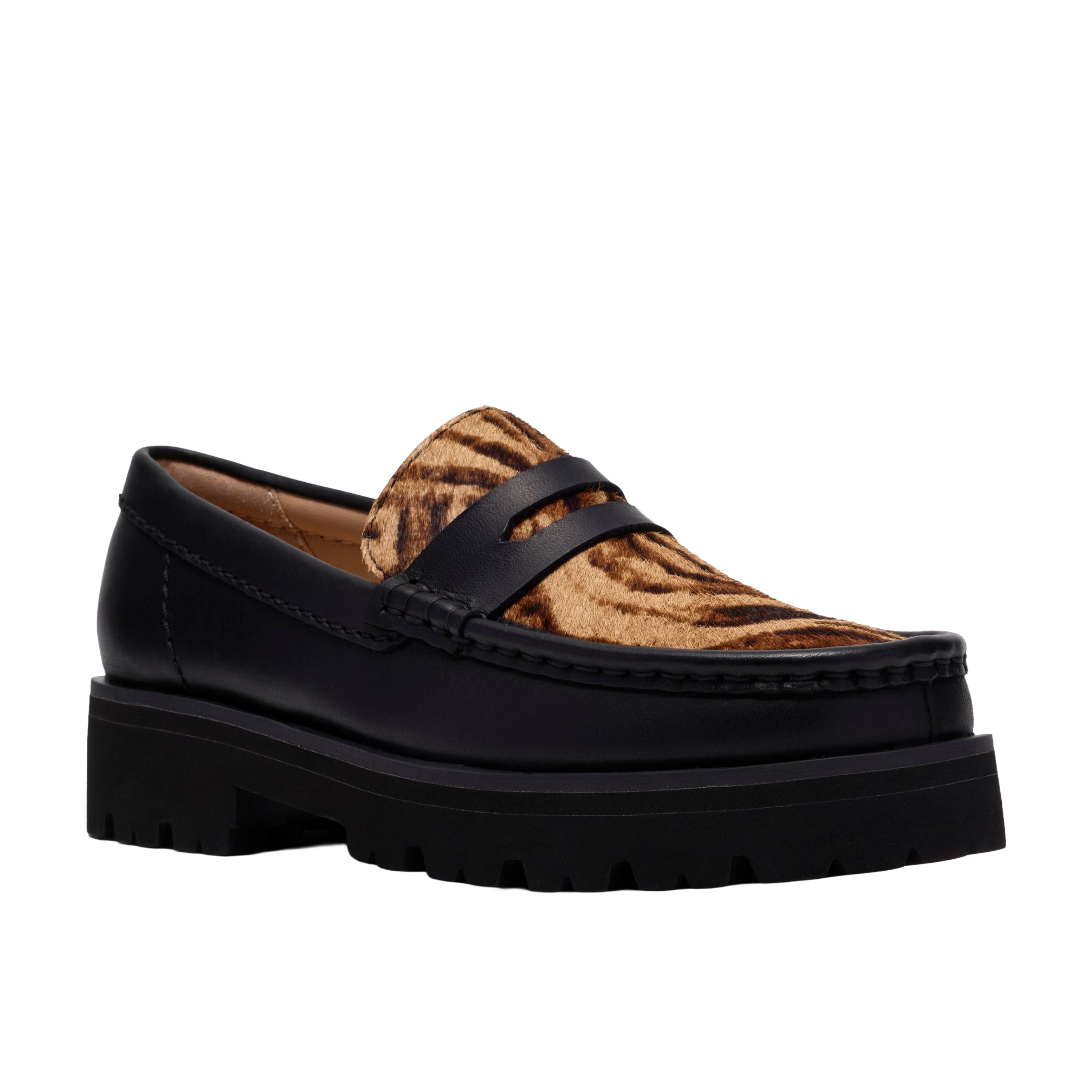 Clarks Originals Yukoner Penny Black Combi Leather Wmns