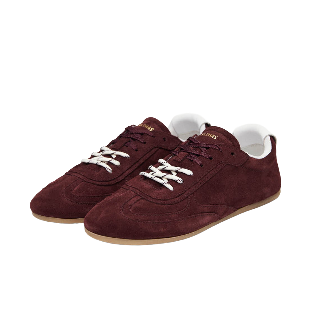 Alohas Tb.24 Suede Burgundy Leather Sneakers