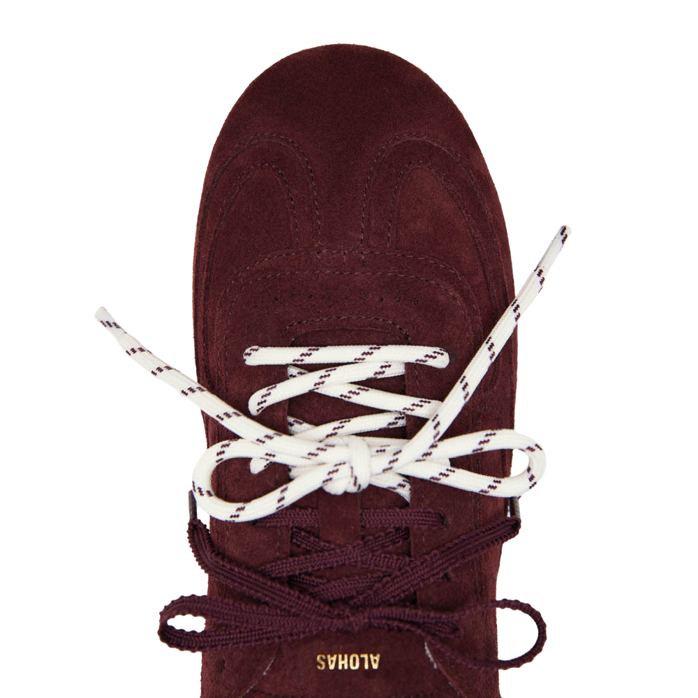 Alohas Tb.24 Suede Burgundy Leather Sneakers