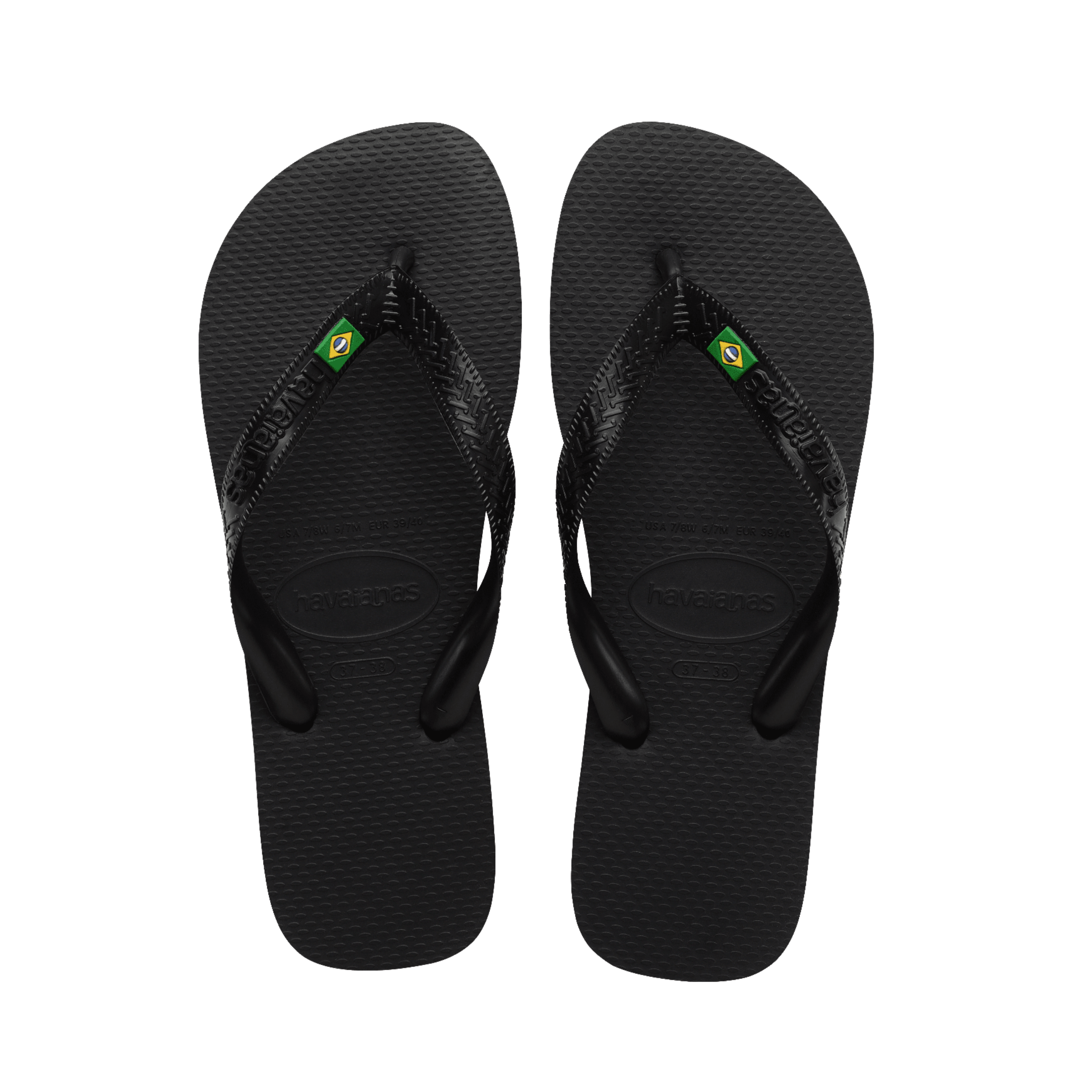 Havaianas Flip Flop Brasil Logo Black