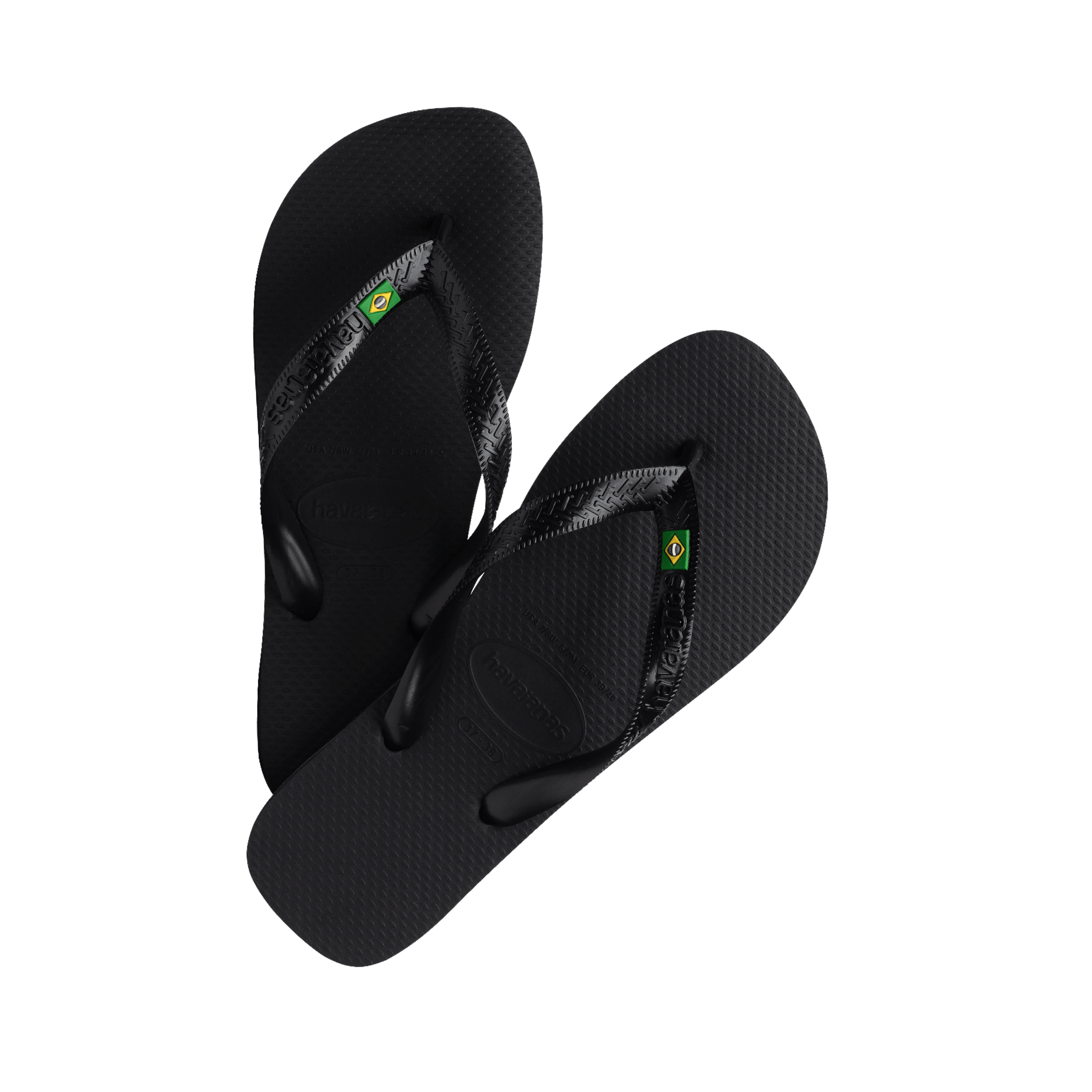 Havaianas Flip Flop Brasil Logo Black