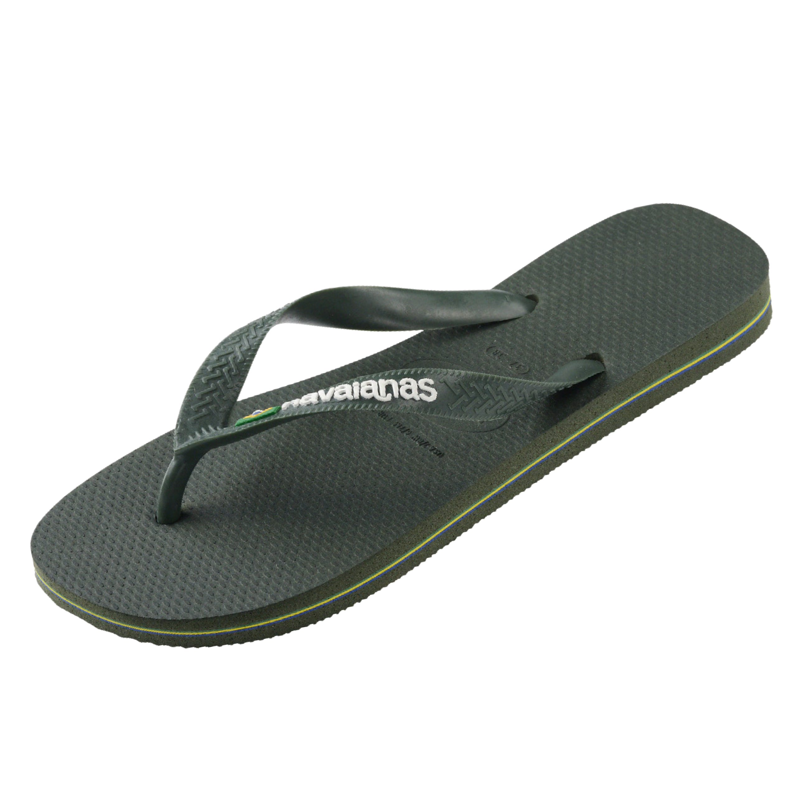 Havaianas Flip Flops Brasil Logo Green Olive