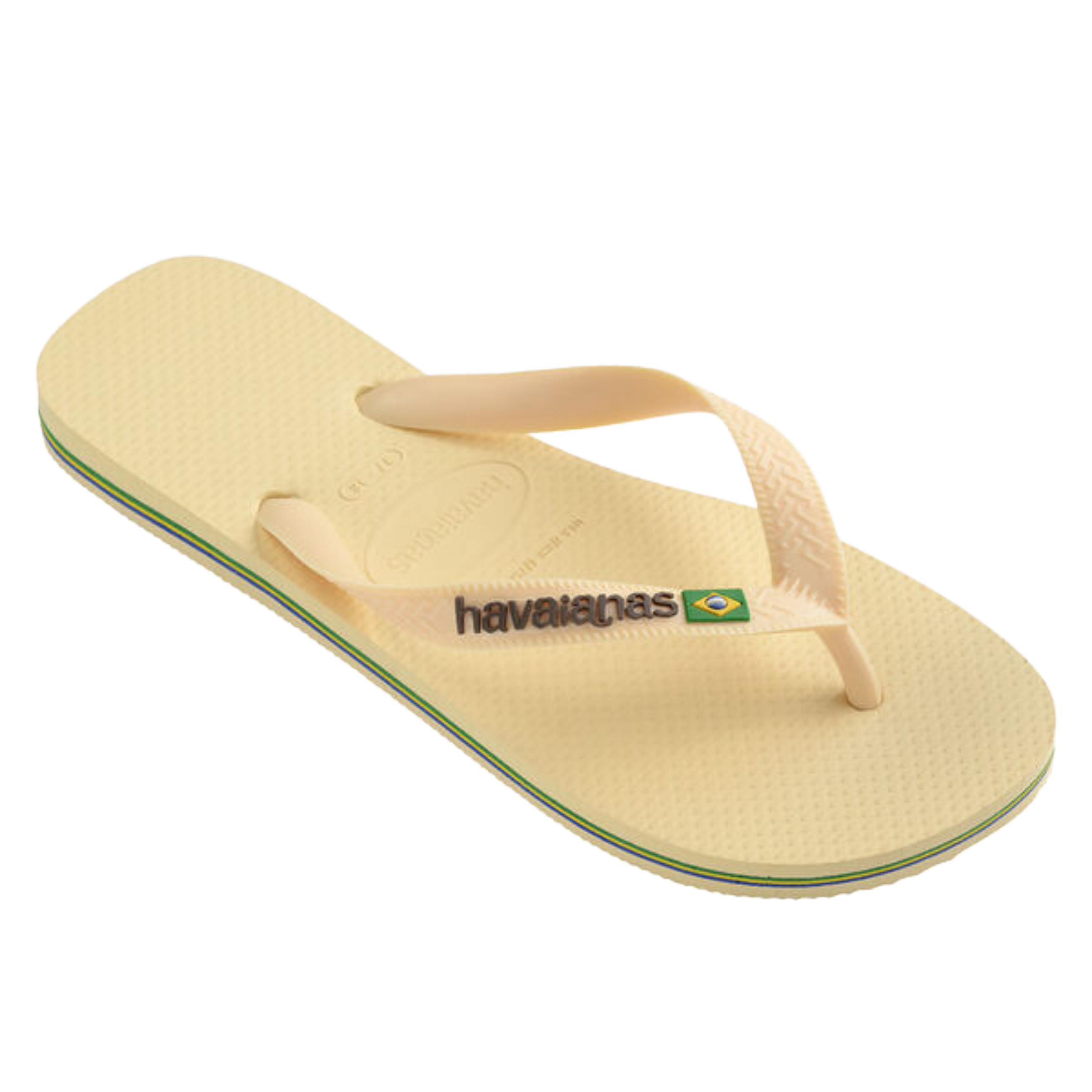 Havaianas Flip Flops Brasil Logo Butter Yellow