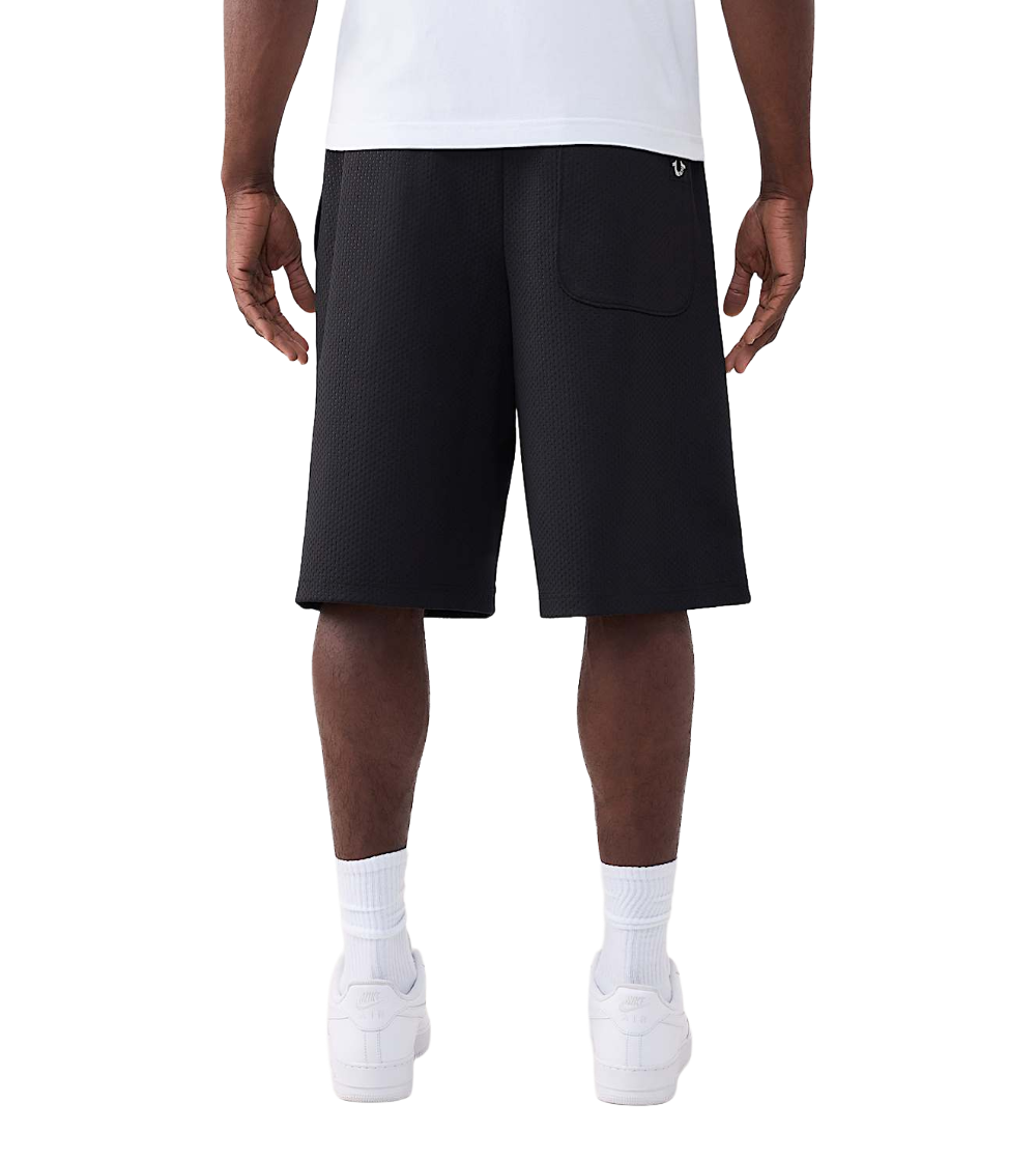 True Religion Crystal Mesh Mikey Baggy Shorts