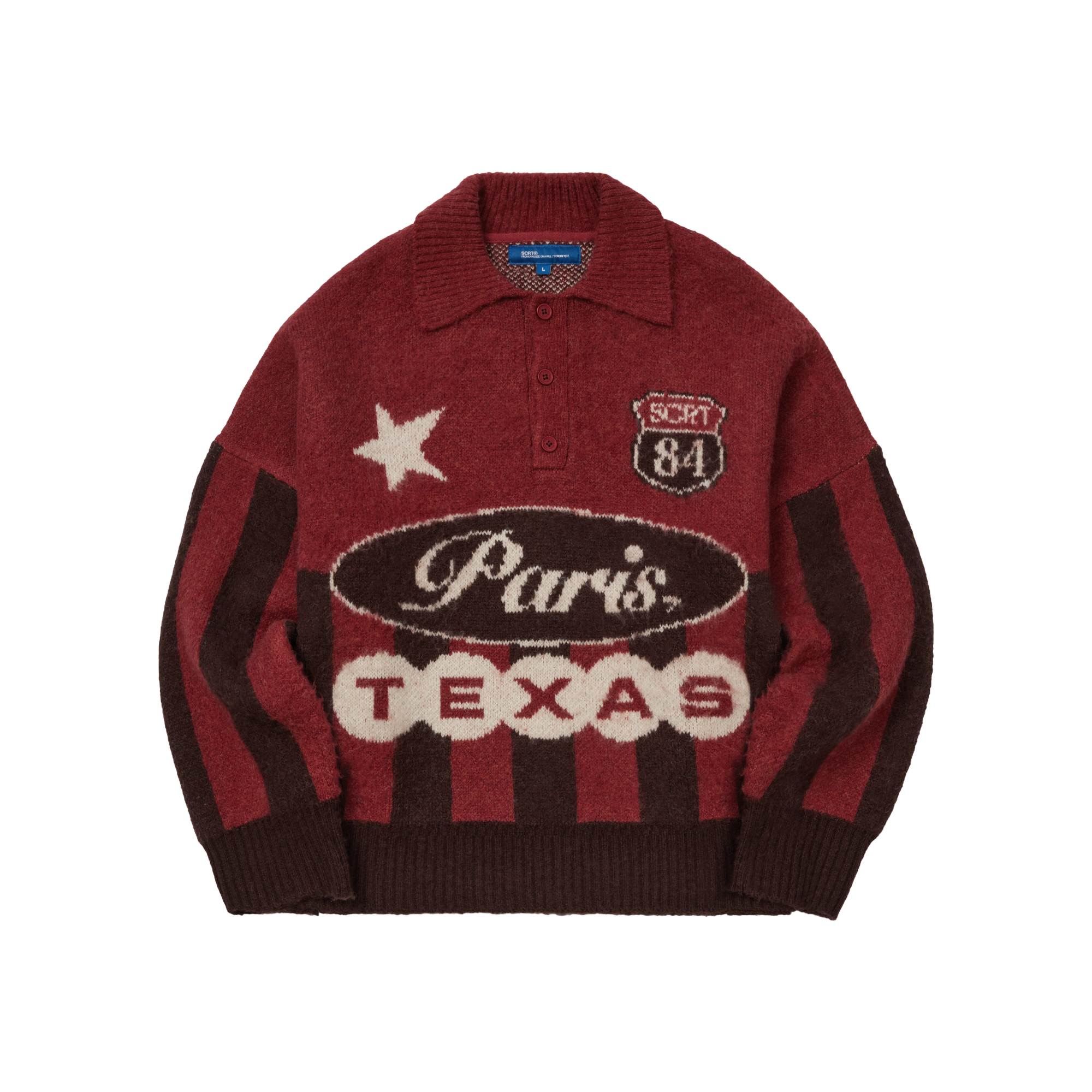 SCRT Paris, Texas Knitted Jersey Red