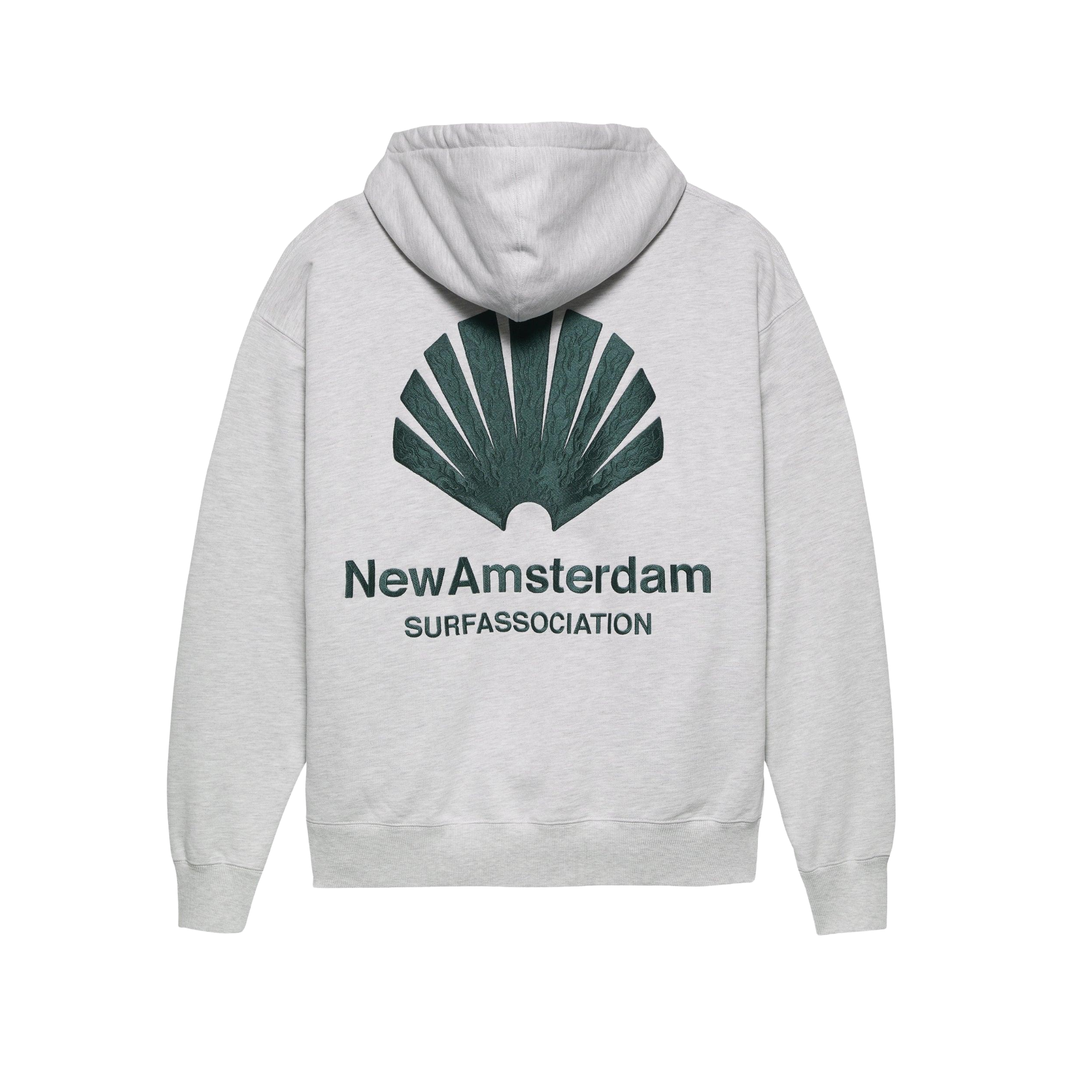 New Amsterdam Logo Hoodie Grey Melange