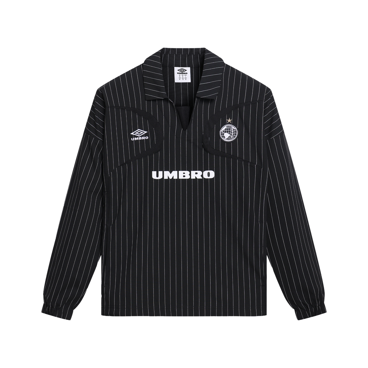 Umbro Pinstripe Drill Top Black