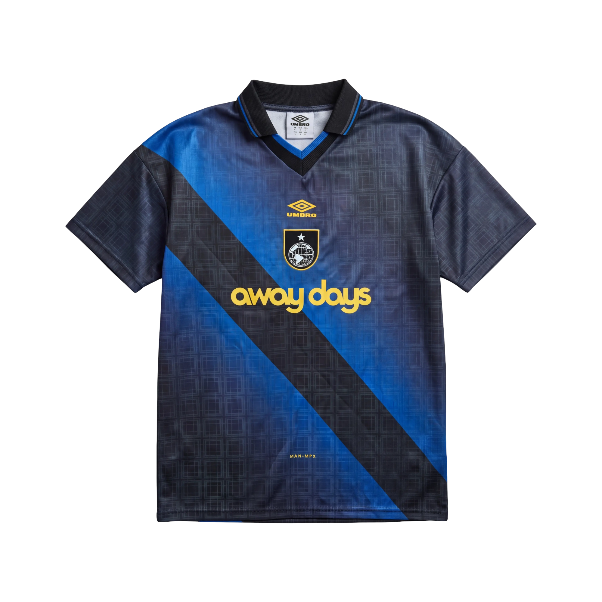 Umbro Printed Football Jersey Black Skydiver