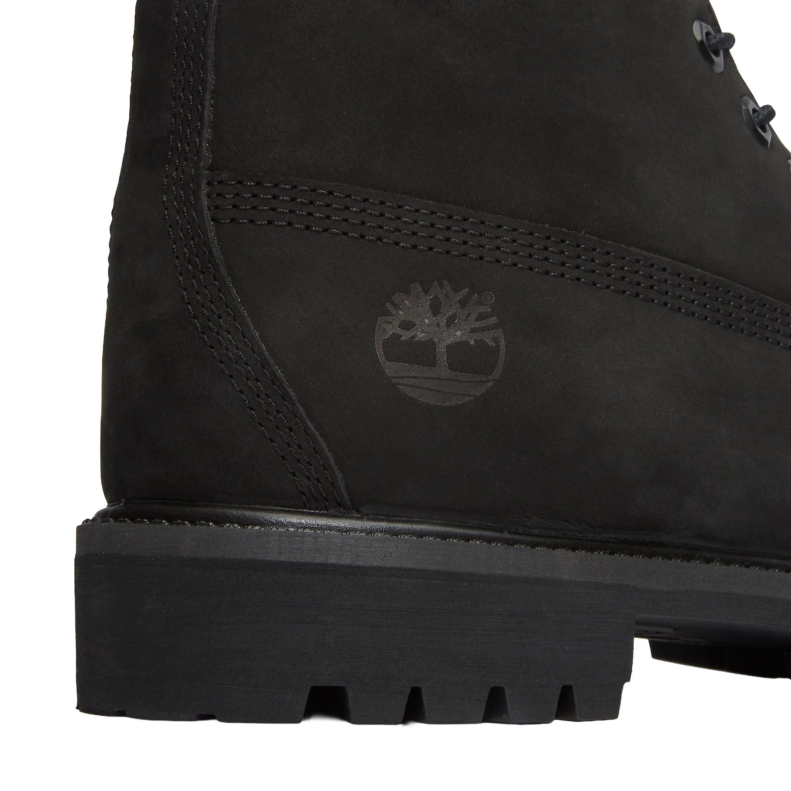 Timberland Premium 6 Inch Lace Up Waterproof Boot Black Leather Mens