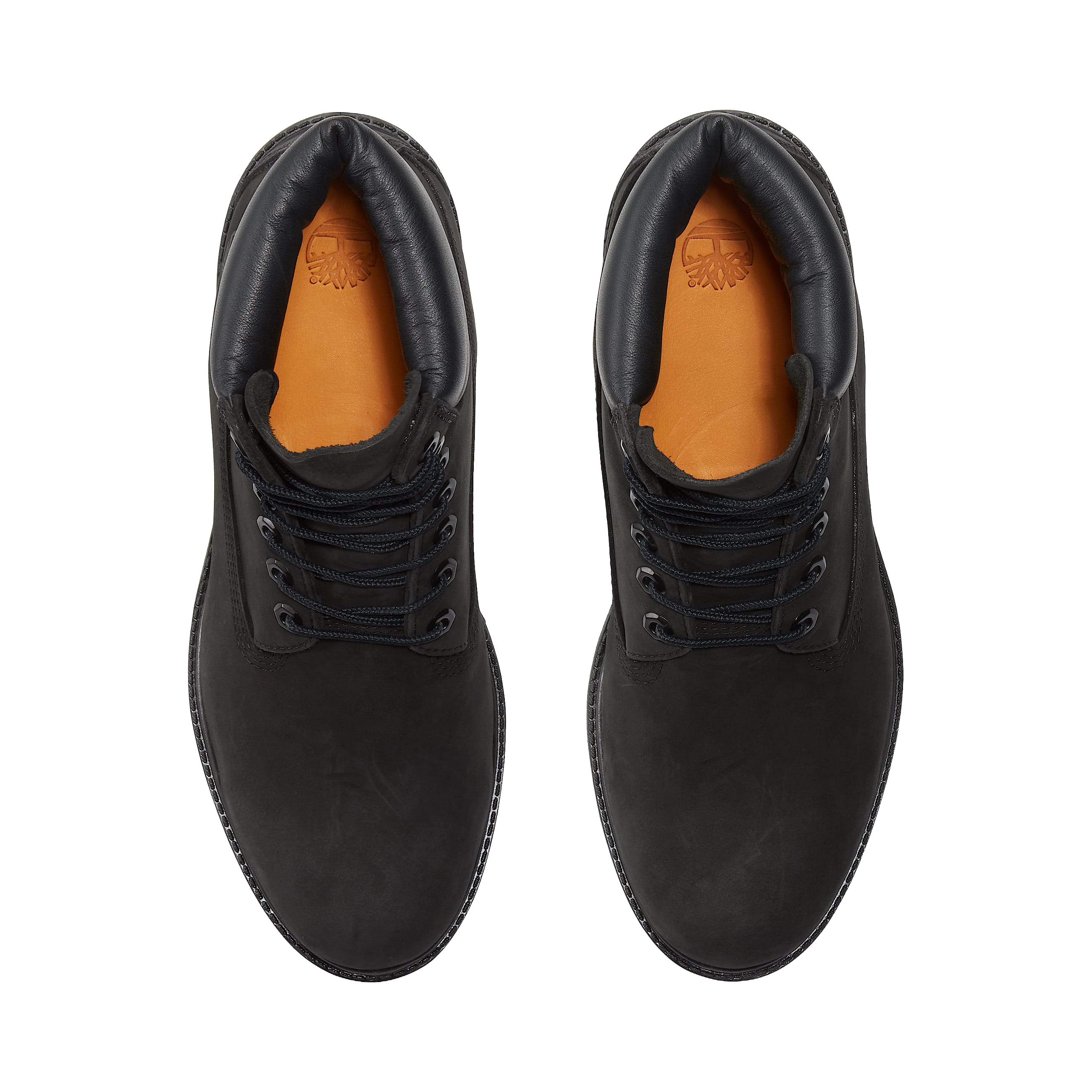 Timberland Premium 6 Inch Lace Up Waterproof Boot Black Leather Mens