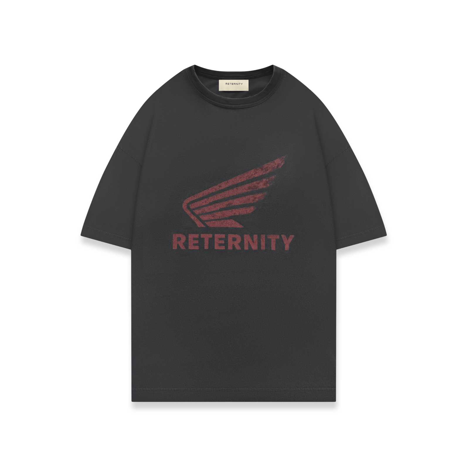 Reternity AÉRO REGULAR FIT T-SHIRT WASHED BLACK