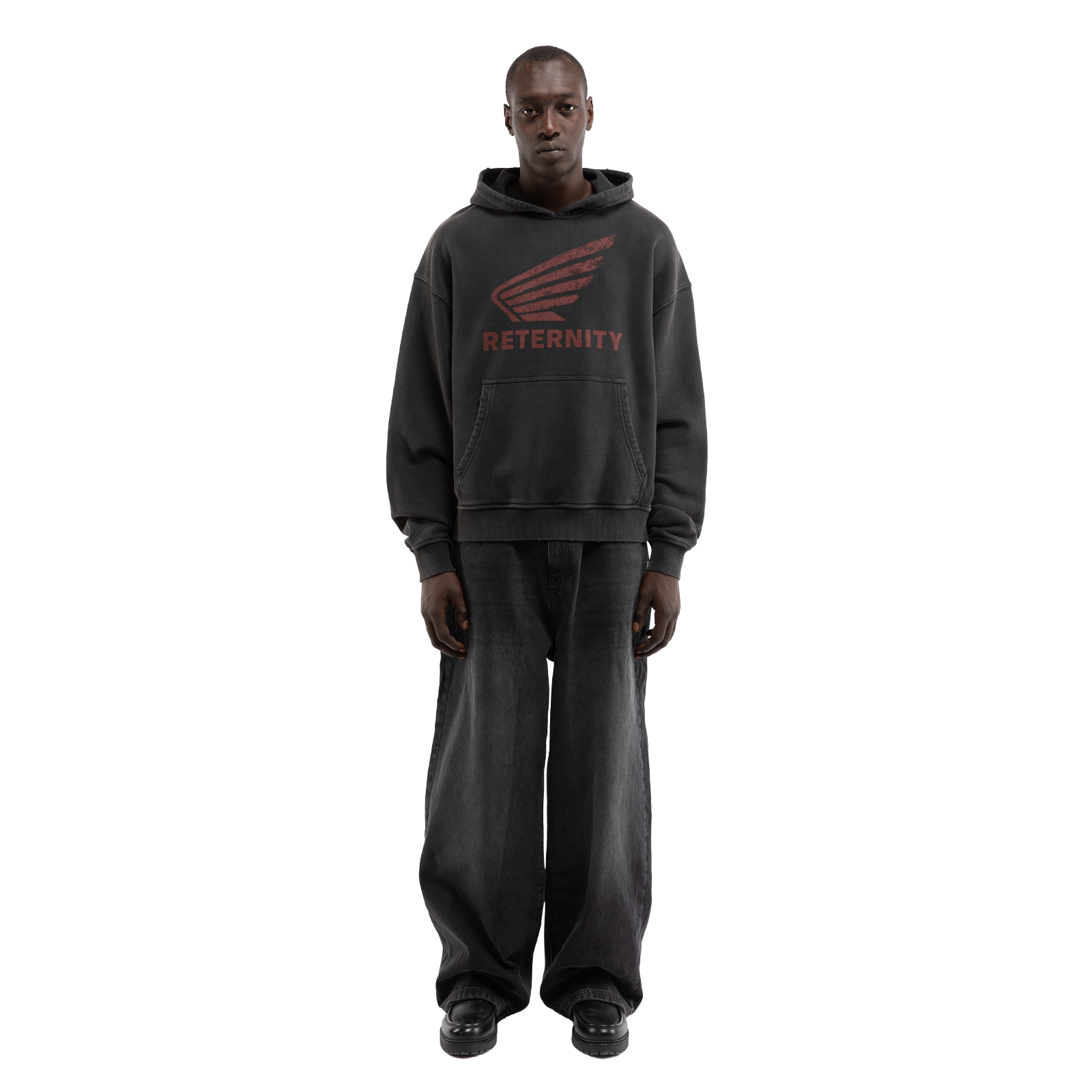 Reternity AÉRO HOODIE WASHED BLACK