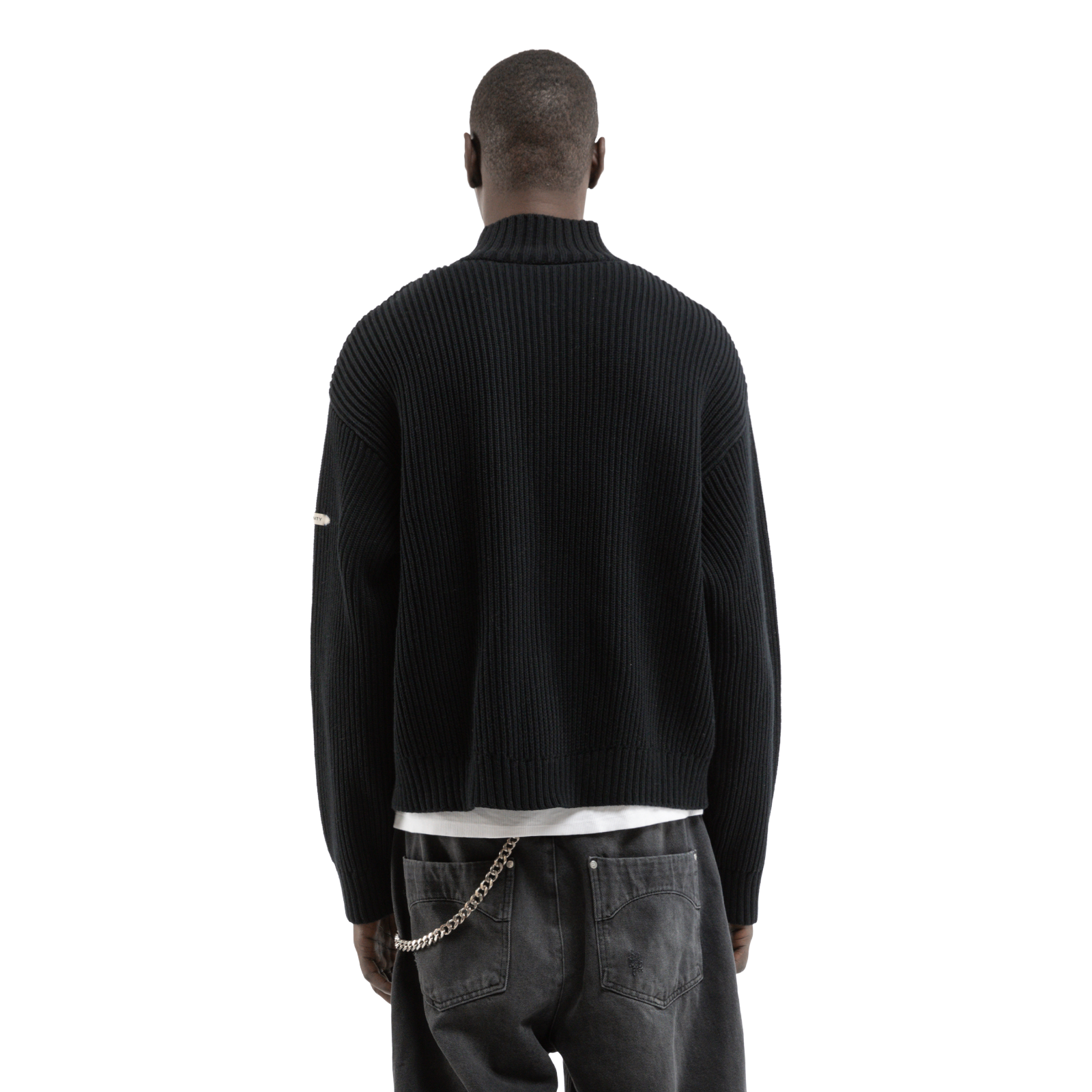 Reternity L’ATELIER LINE KNIT ZIPPER BLACK