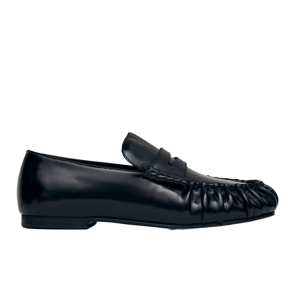 Alohas Aven Black Leather Loafers - CALOA12152 - Coziness