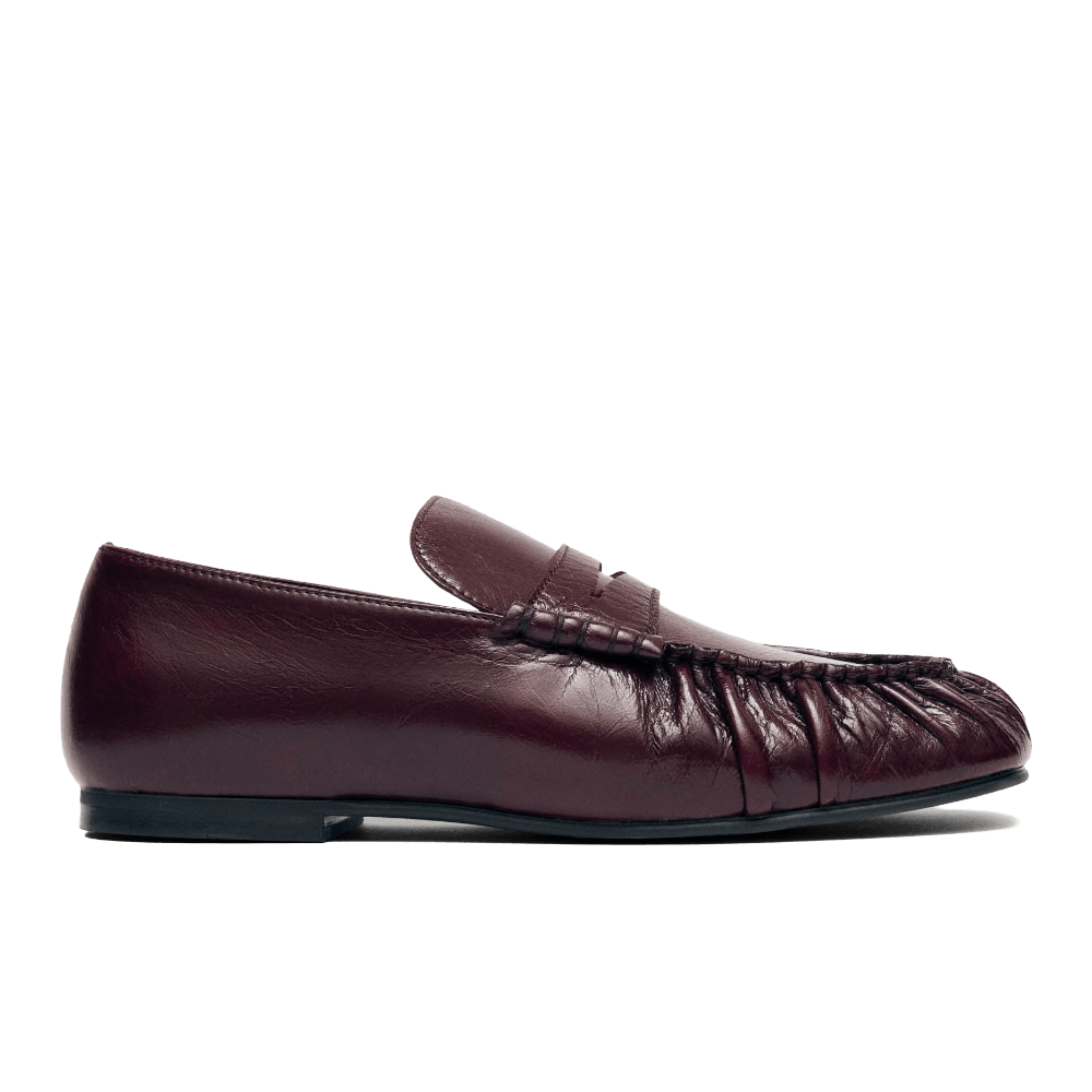 Alohas Aven Rift Burgundy Leather Loafers - CALOA12168 - Coziness
