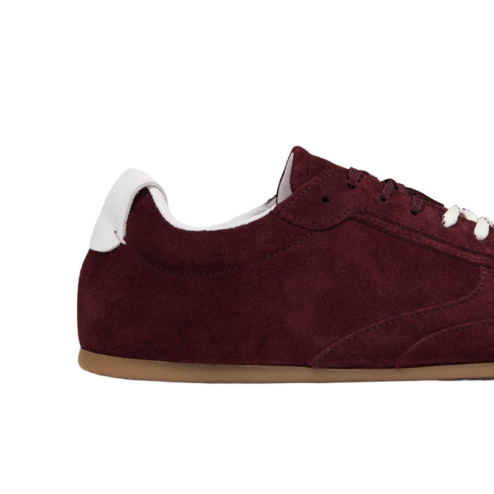 Alohas Tb.24 Suede Burgundy Leather Sneakers - CALOT12192 - Coziness