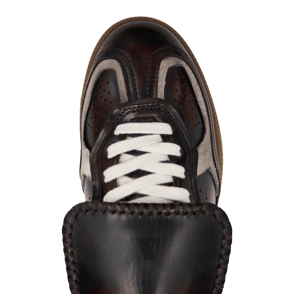 Alohas Tb.490 Club Brushed Dark Chocolate Leather Sneakers - CALOT12200 - Coziness