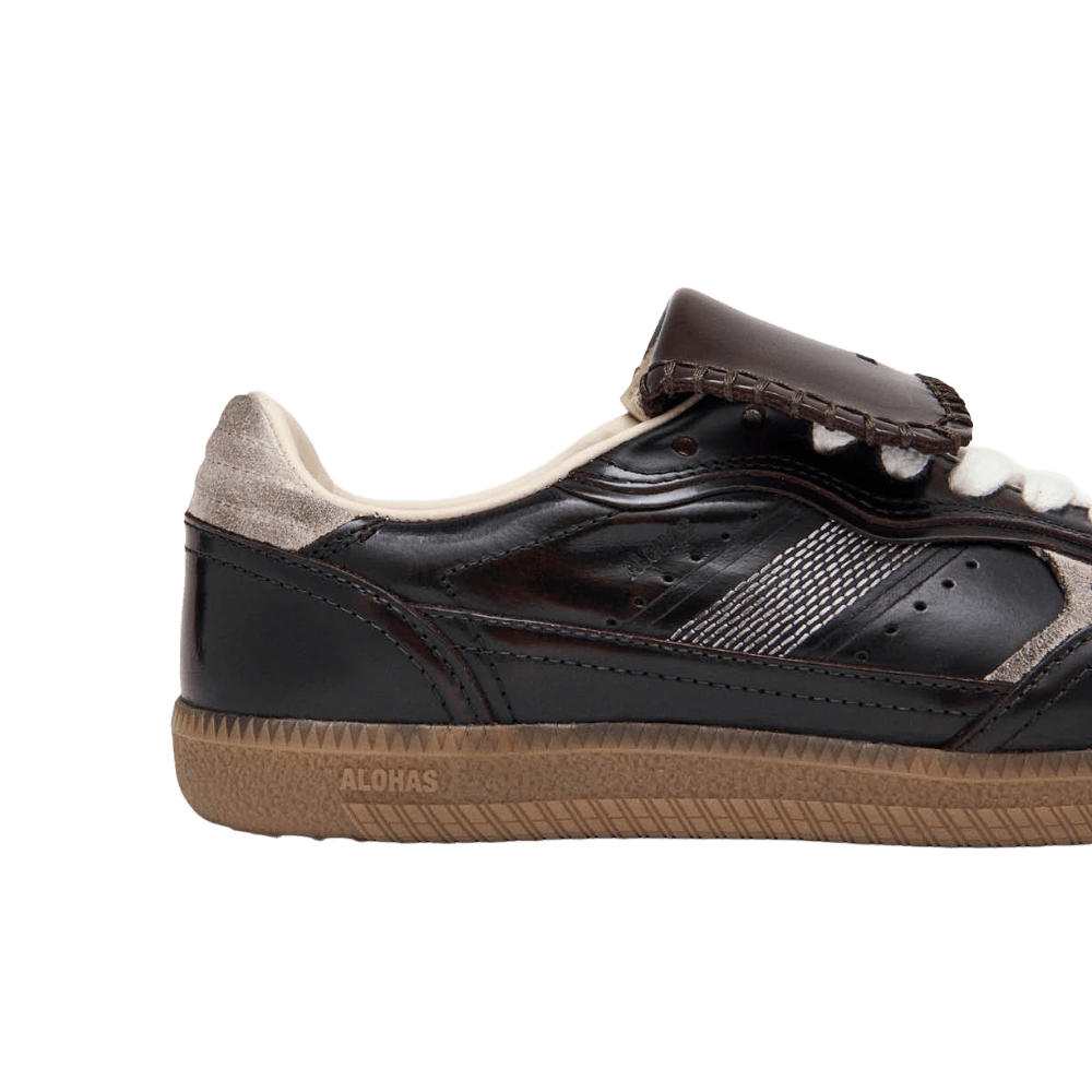 Alohas Tb.490 Club Brushed Dark Chocolate Leather Sneakers - CALOT12200 - Coziness