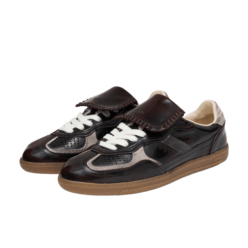 Alohas Tb.490 Club Brushed Dark Chocolate Leather Sneakers - CALOT12200 - Coziness