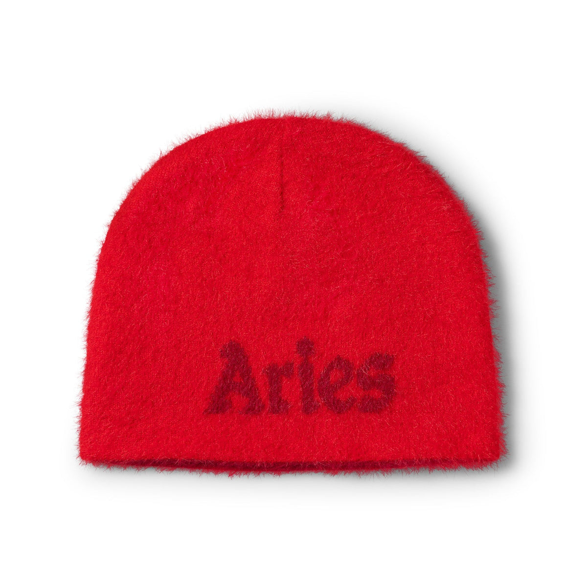Aries Fluffy Reversible Skull Beanie Red - CARIF15180 - Coziness