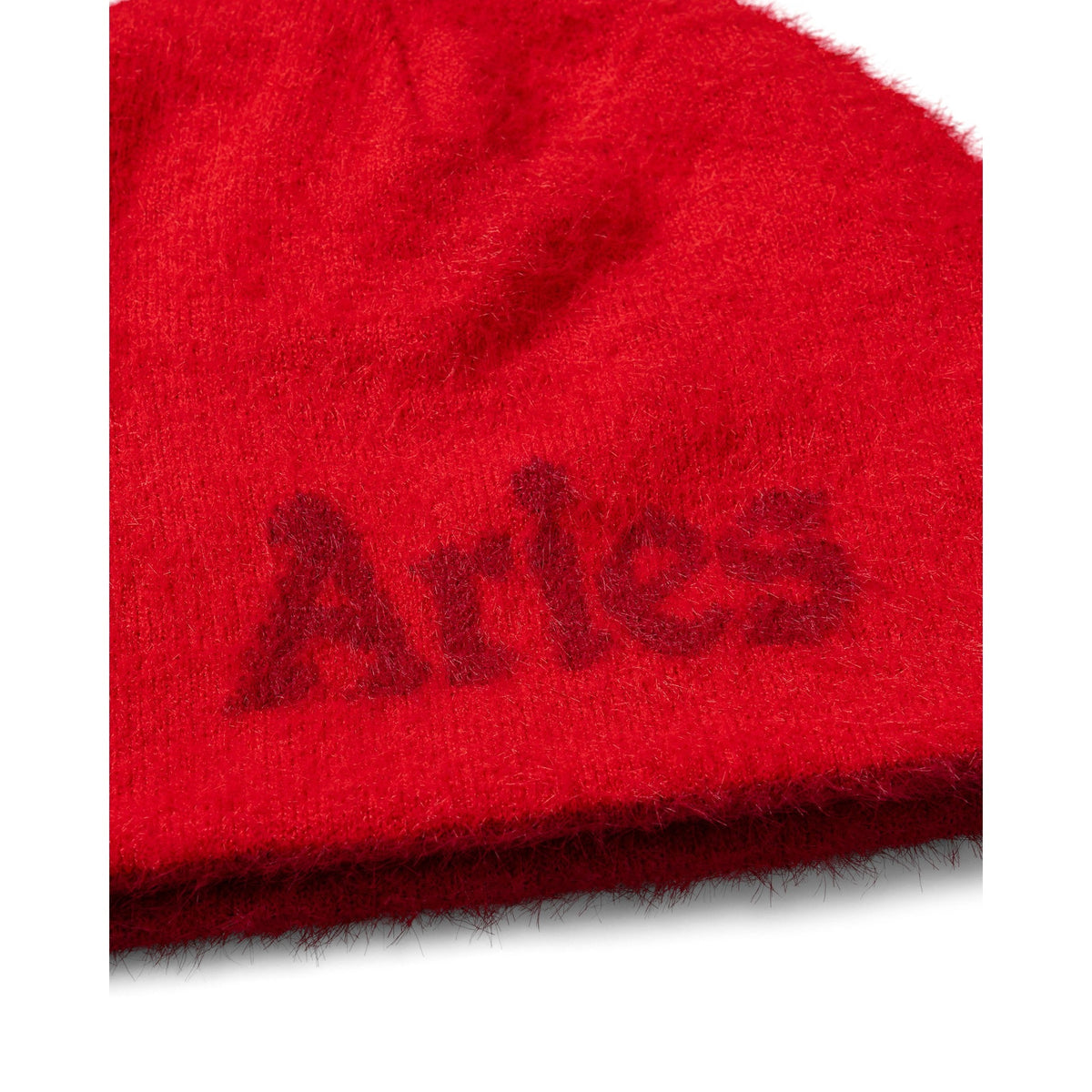 Aries Fluffy Reversible Skull Beanie Red - CARIF15180 - Coziness