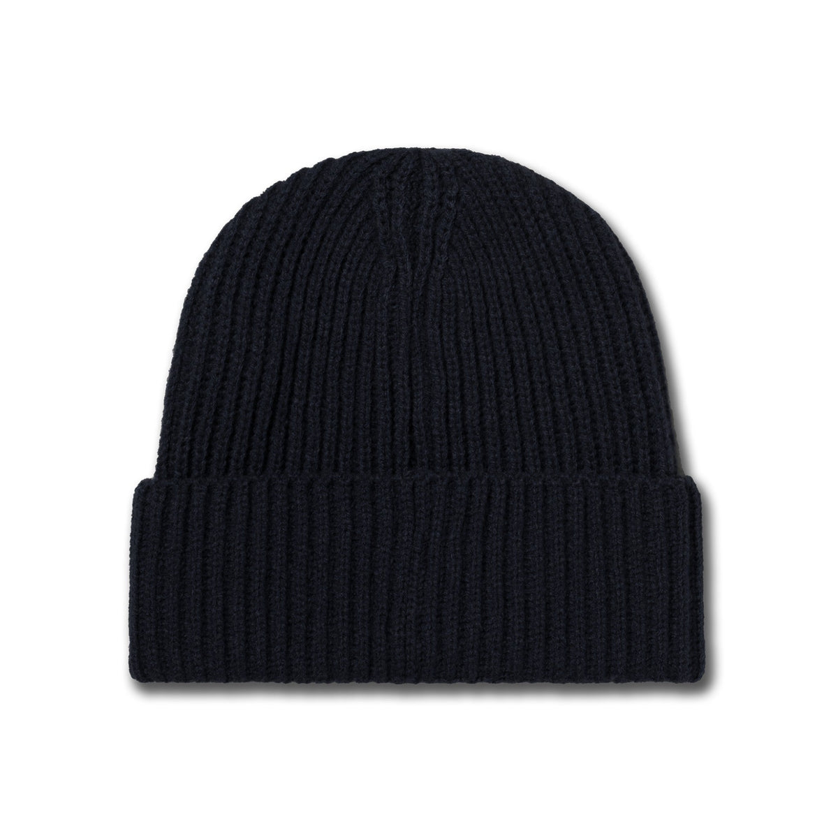 Aries Temple Patch Rib Knit Beanie Black - CARIT15178 - Coziness