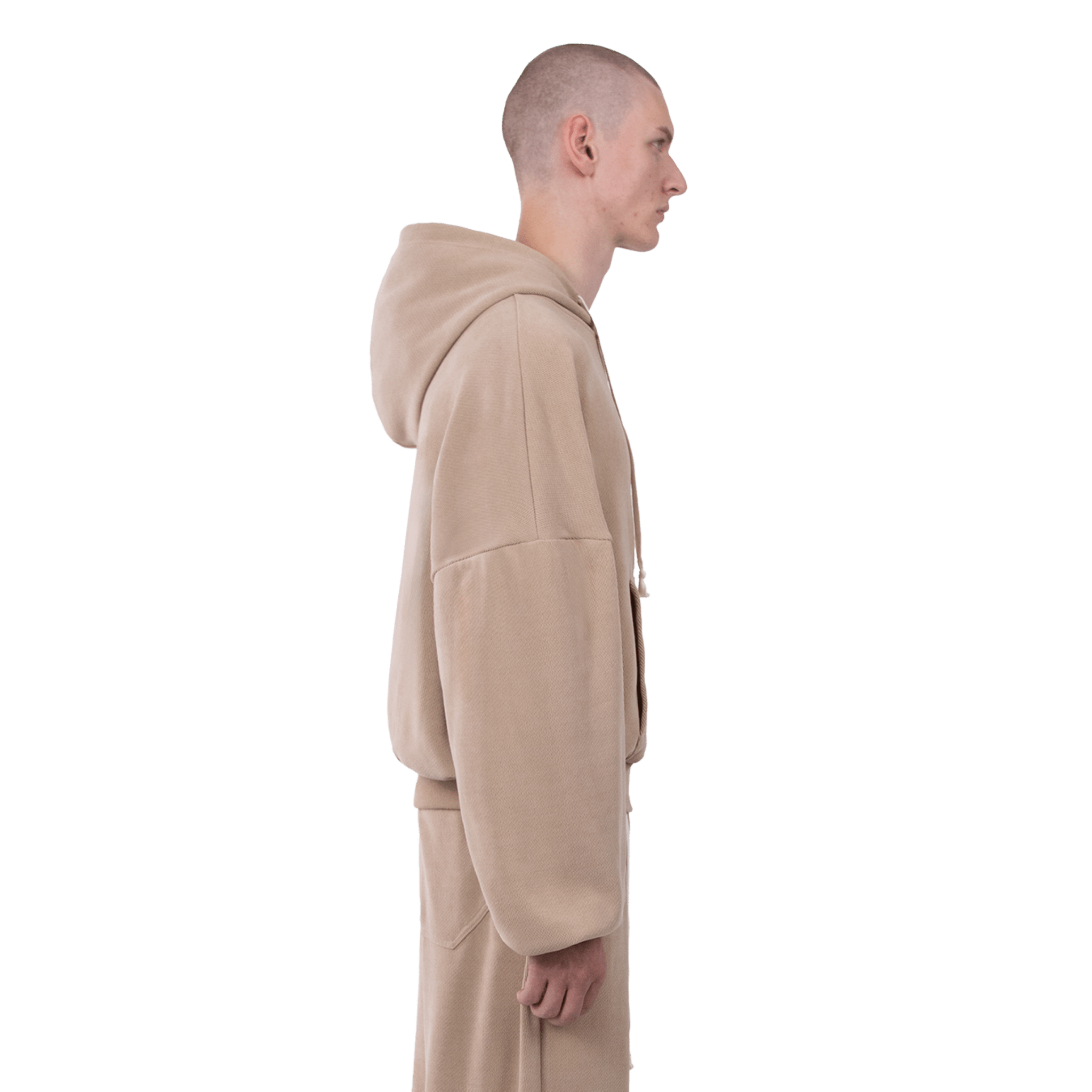 Atelier De Roupa Lanik 2.0 Zip Hoodie Beige - CATED6692 - Coziness