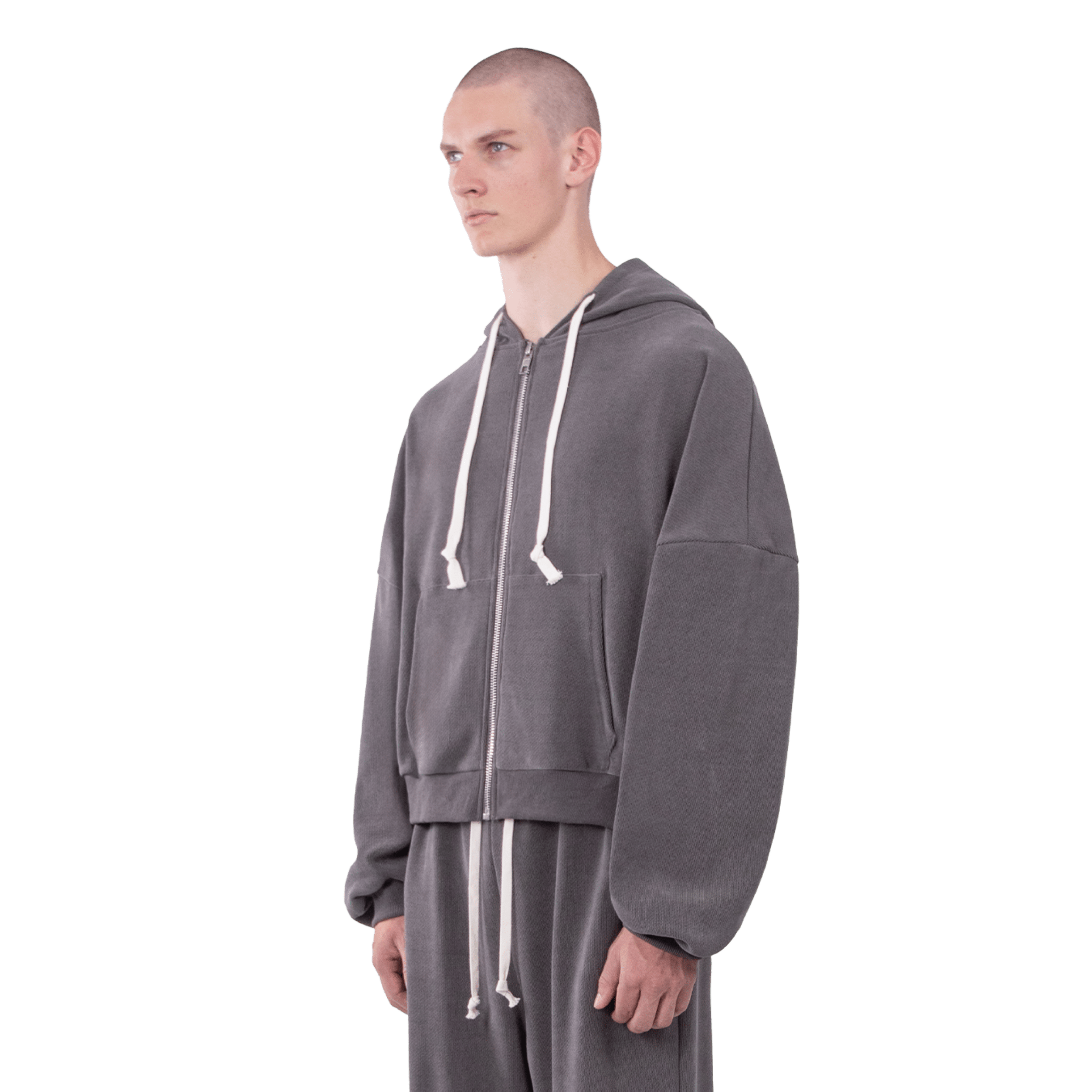 Atelier De Roupa Lanik 2.0 Zip Hoodie Grau - CATED6698 - Coziness