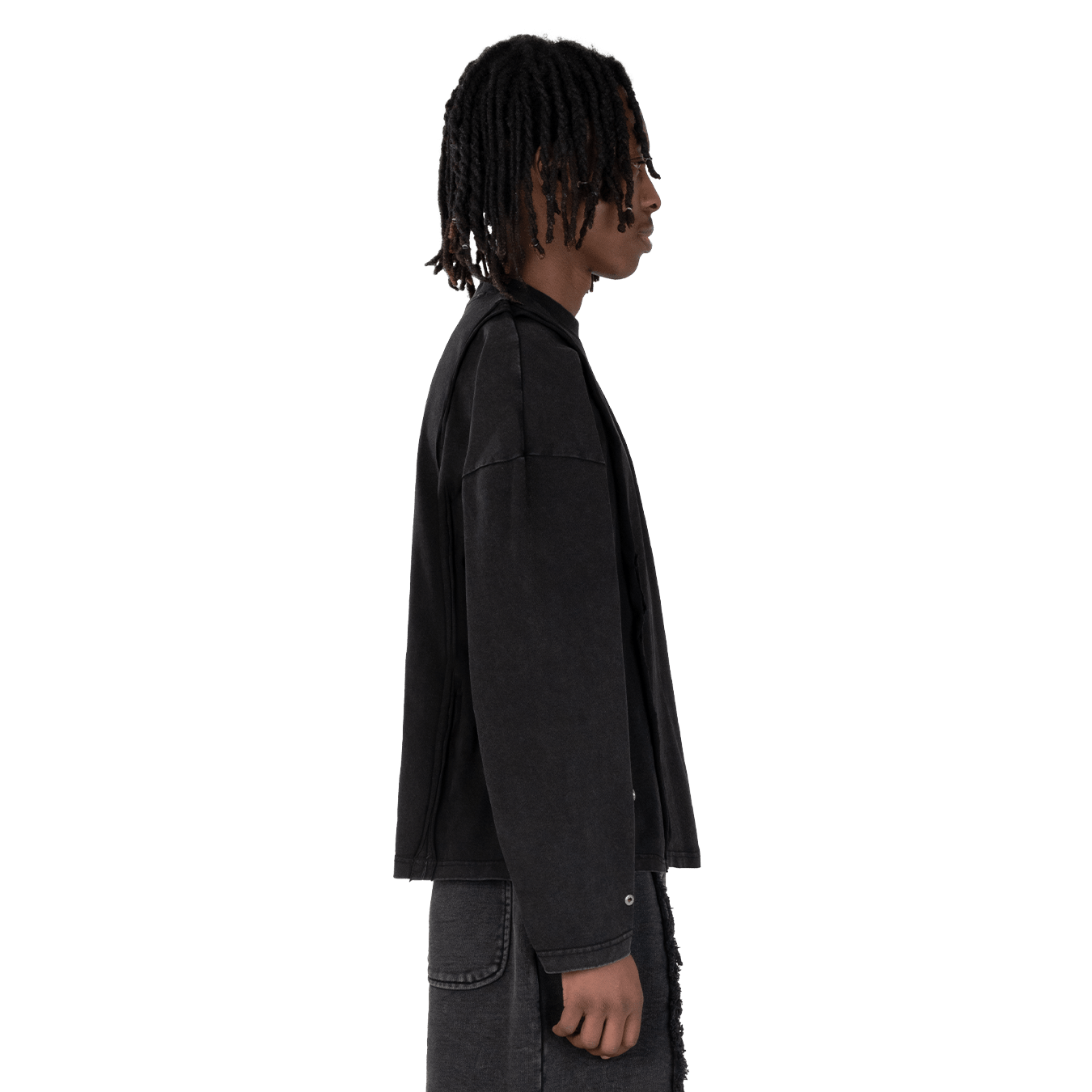 Atelier De Roupa Logo Longsleeve Schwarz - CATED9201 - Coziness