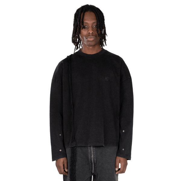 Atelier De Roupa Logo Longsleeve Schwarz - CATED9201 - Coziness