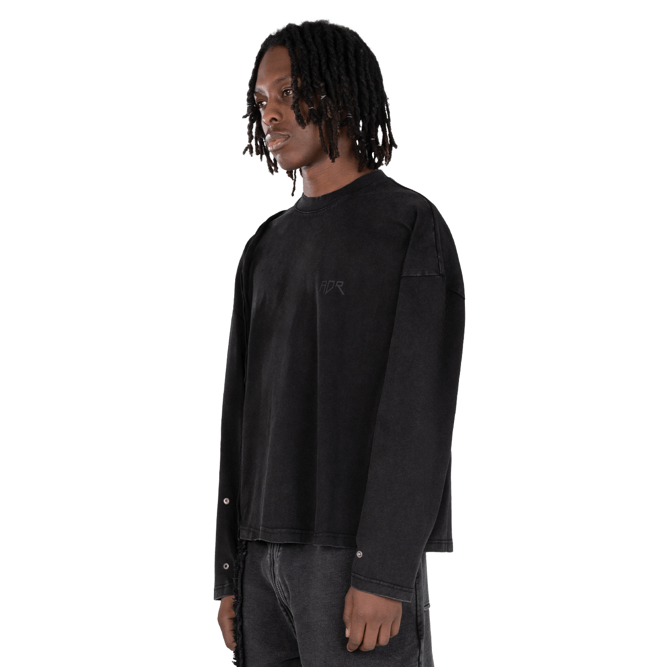 Atelier De Roupa Logo Longsleeve Schwarz - CATED9201 - Coziness