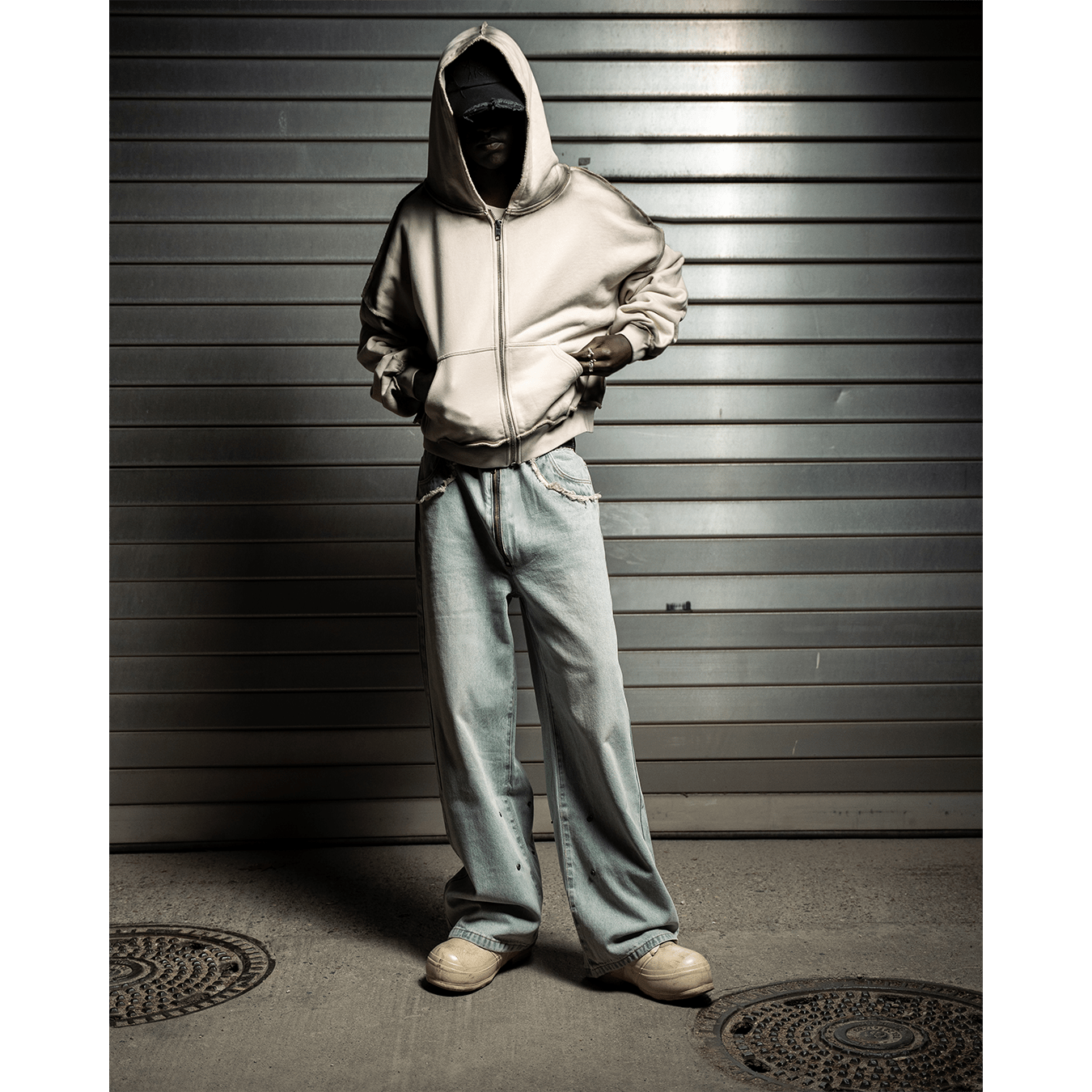 Atelier De Roupa Sorrow Zip Hoodie - CATED10255 - Coziness