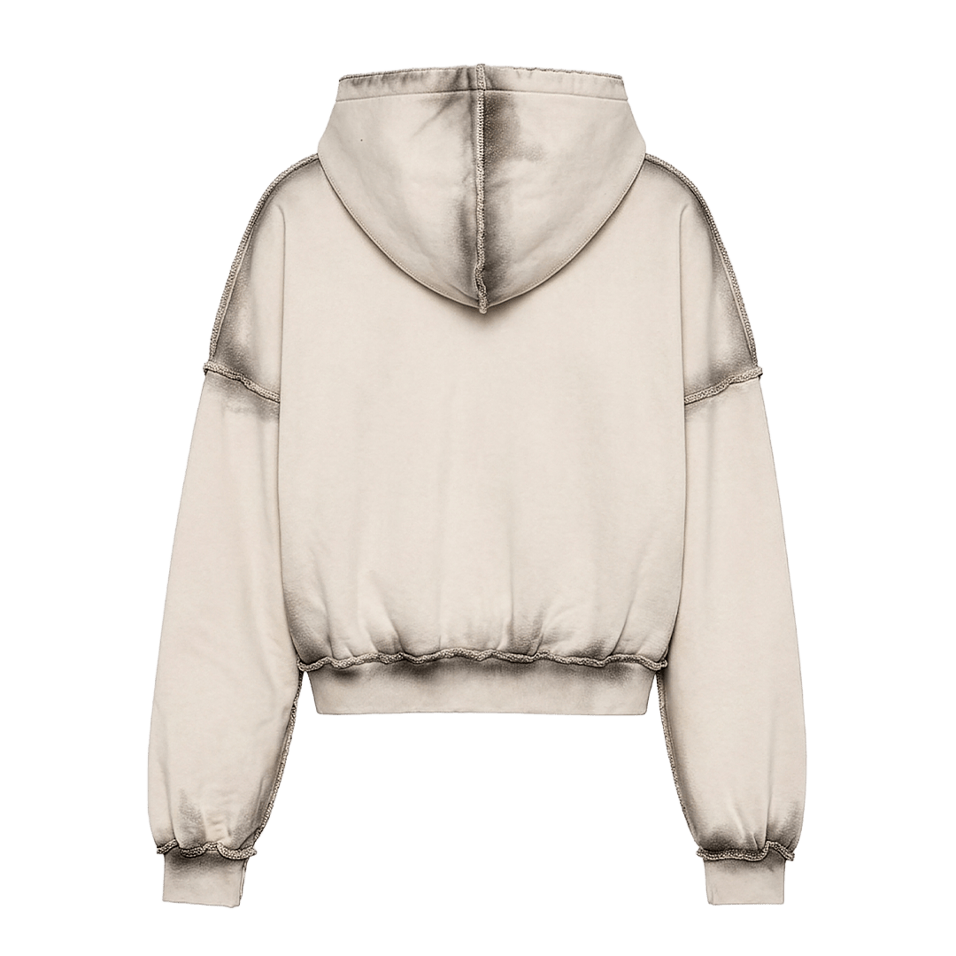 Atelier De Roupa Sorrow Zip Hoodie - CATED10255 - Coziness