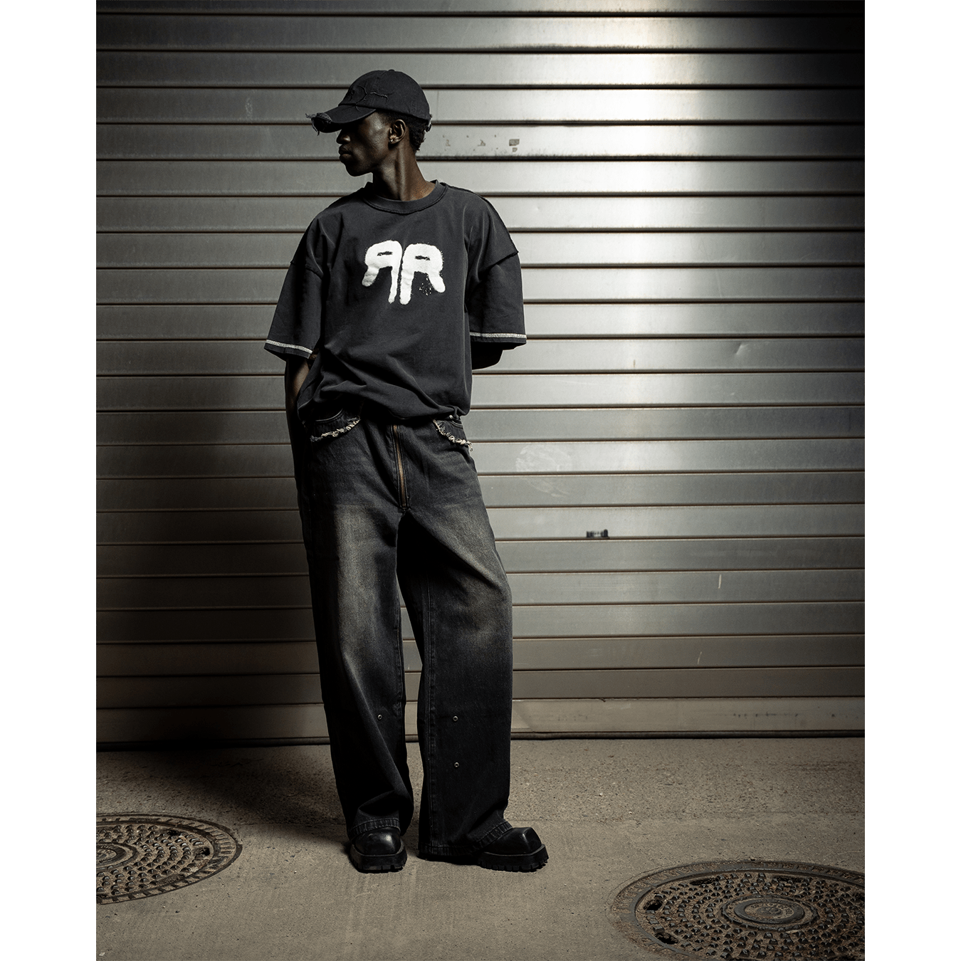 Atelier De Roupa Tagged T-Shirt Schwarz - CATED10961 - Coziness