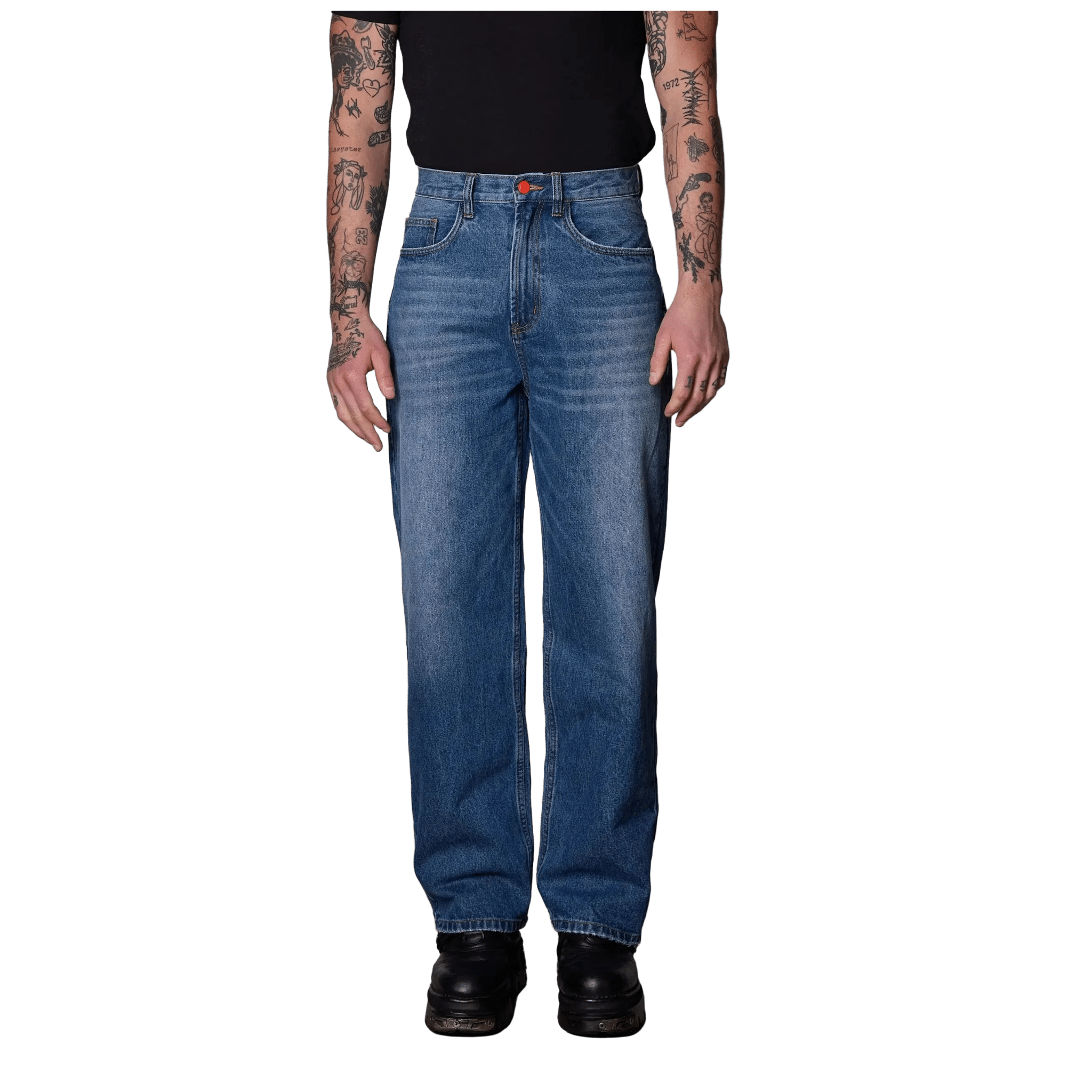 BeWider Super Loose Baggy Denim Ocean Blue - CBEWS8023 - Coziness