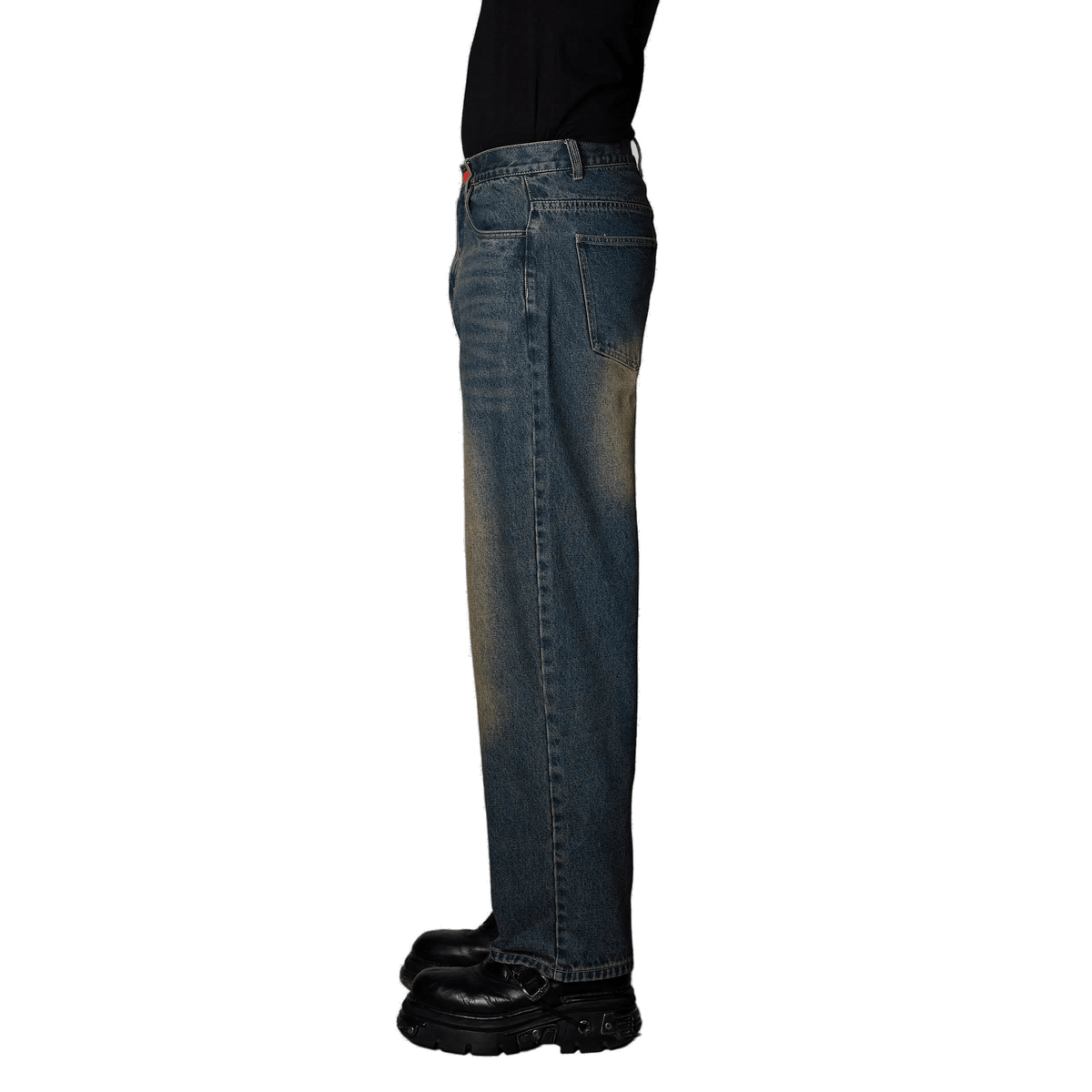 BeWider Super Loose Baggy Denim Sand Blue - CBEWS14770 - Coziness