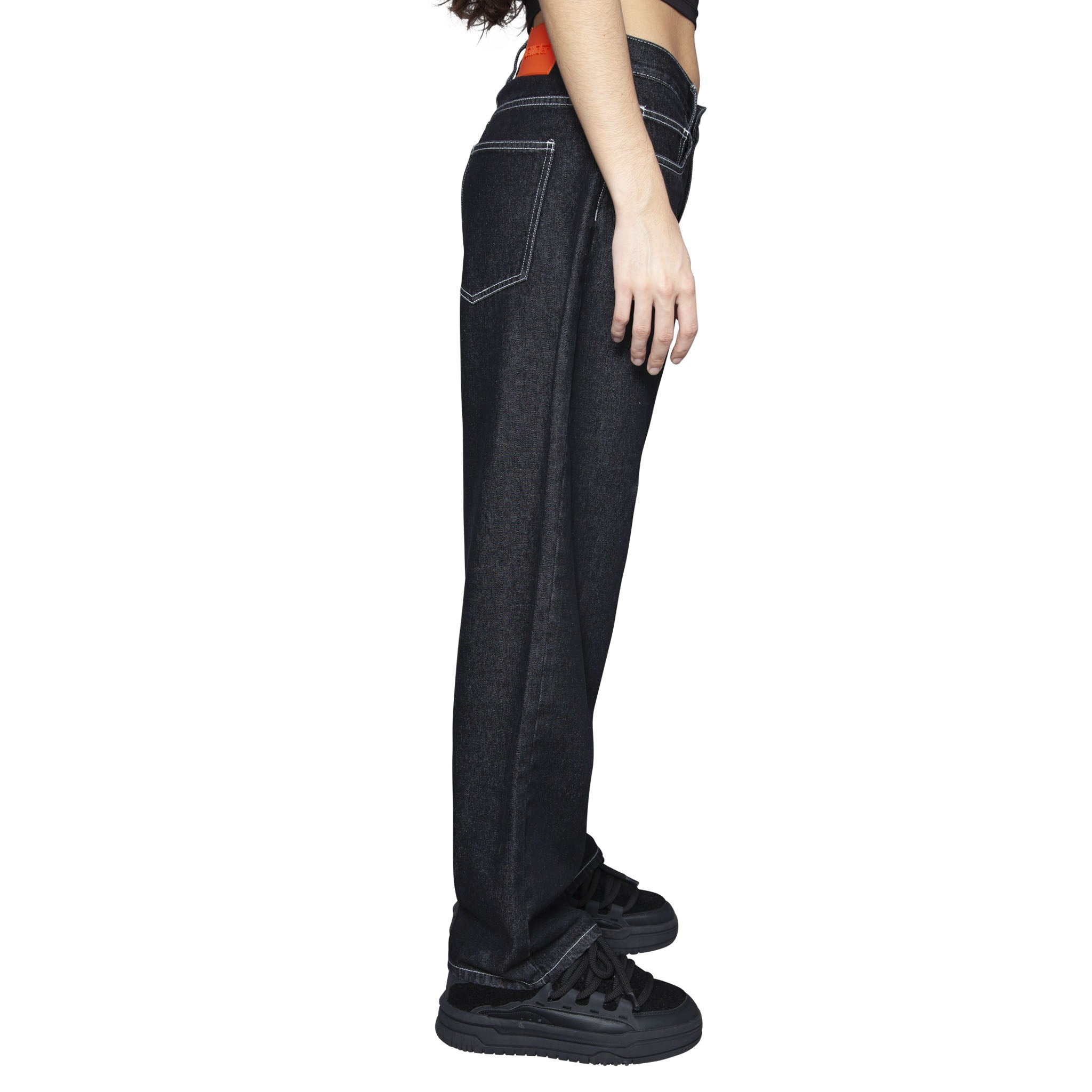 BeWider Super Loose Baggy Denim Schwarz - CBEWS5799 - Coziness