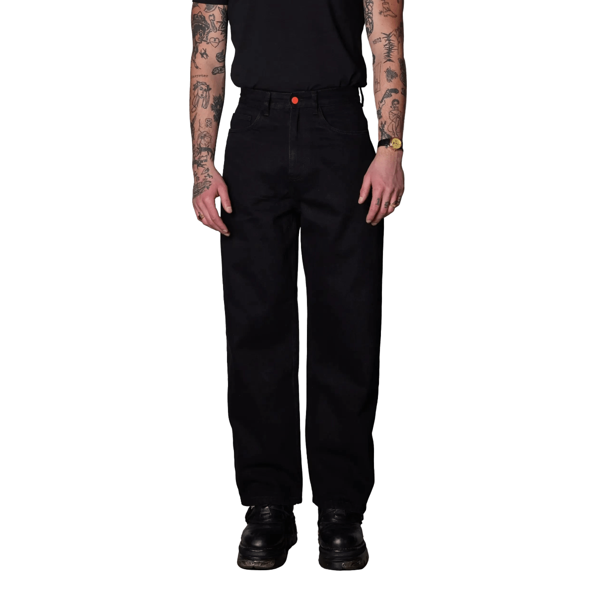 BeWider Super Loose Baggy Denim Schwarz - CBEWS9535 - Coziness