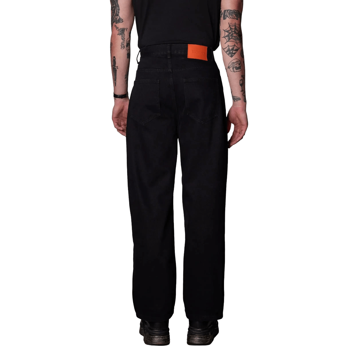 BeWider Super Loose Baggy Denim Schwarz - CBEWS9535 - Coziness