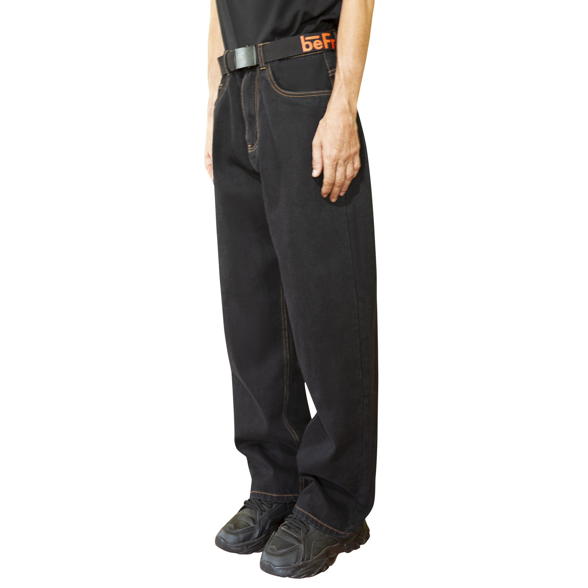 BeWider Super Loose Baggy Denim Schwarz Tobacco - CBEWS5815 - Coziness