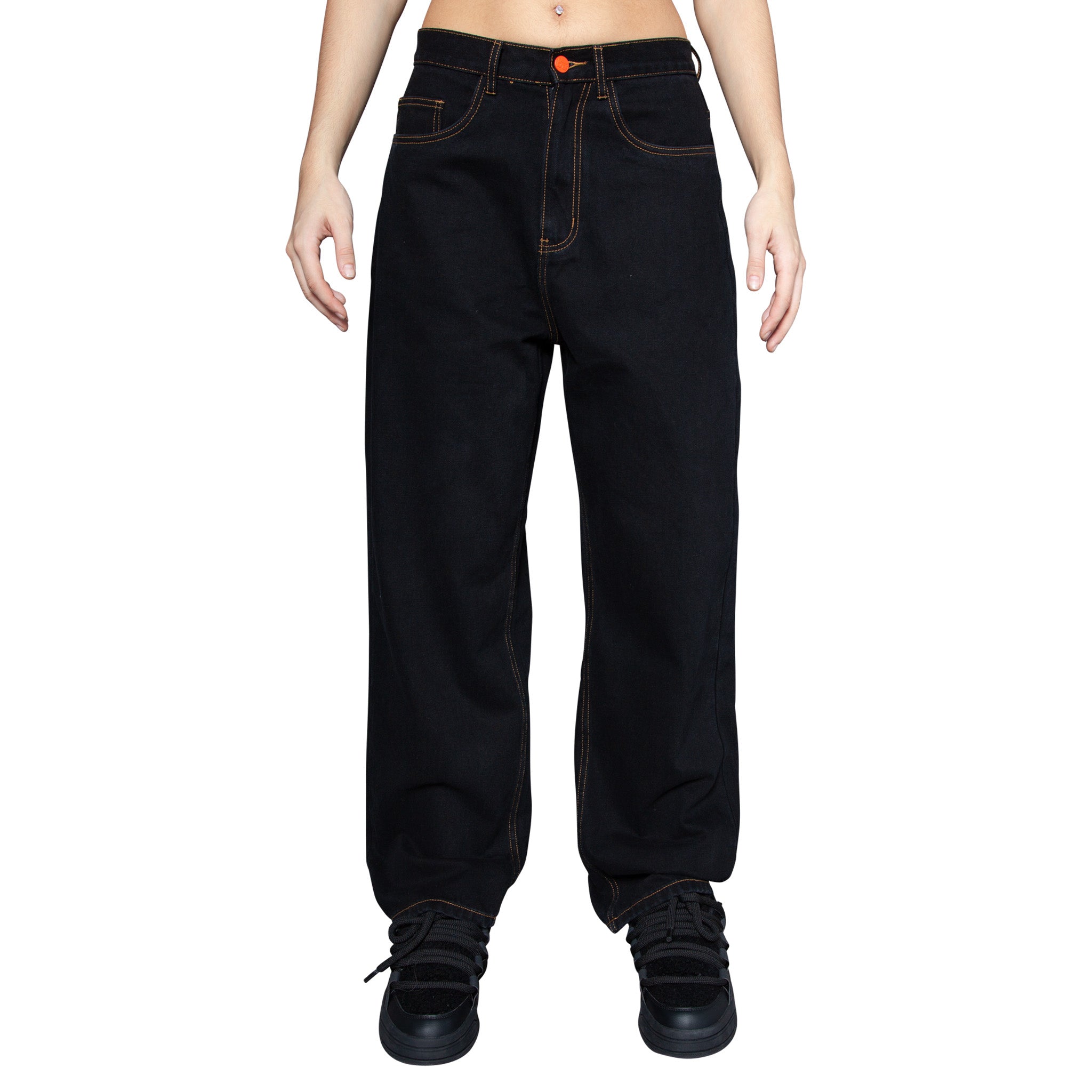 BeWider Super Loose Baggy Denim Schwarz Tobacco - CBEWS5815 - Coziness