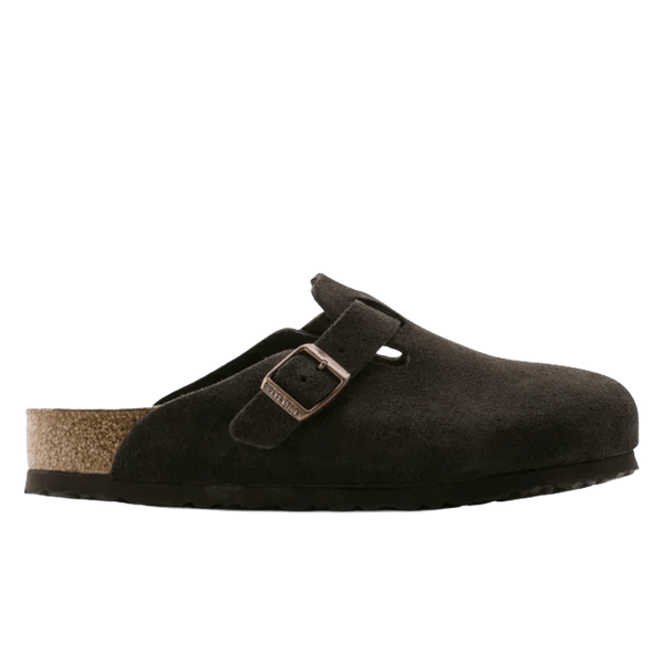 Birkenstock Boston Soft Footbed Suede Leather Unisex Mocha - CBIRB13376 - Coziness